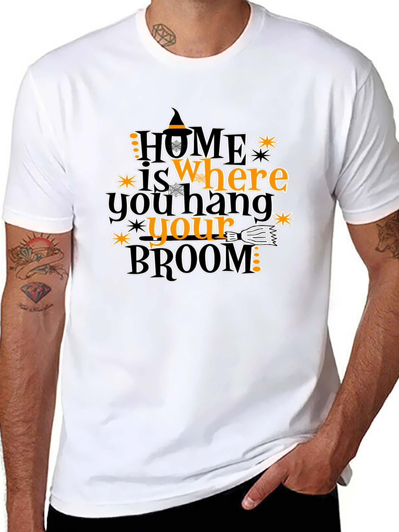 Halloween Witch Broom T-Shirt