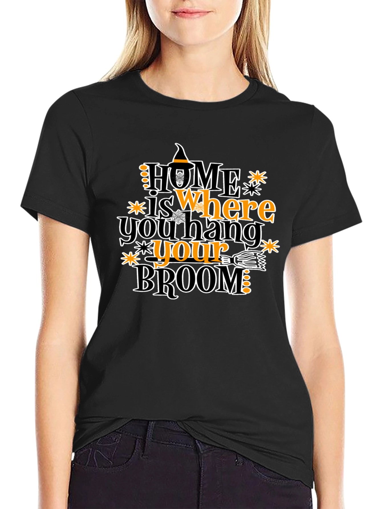 Halloween Witch Broom T-Shirt