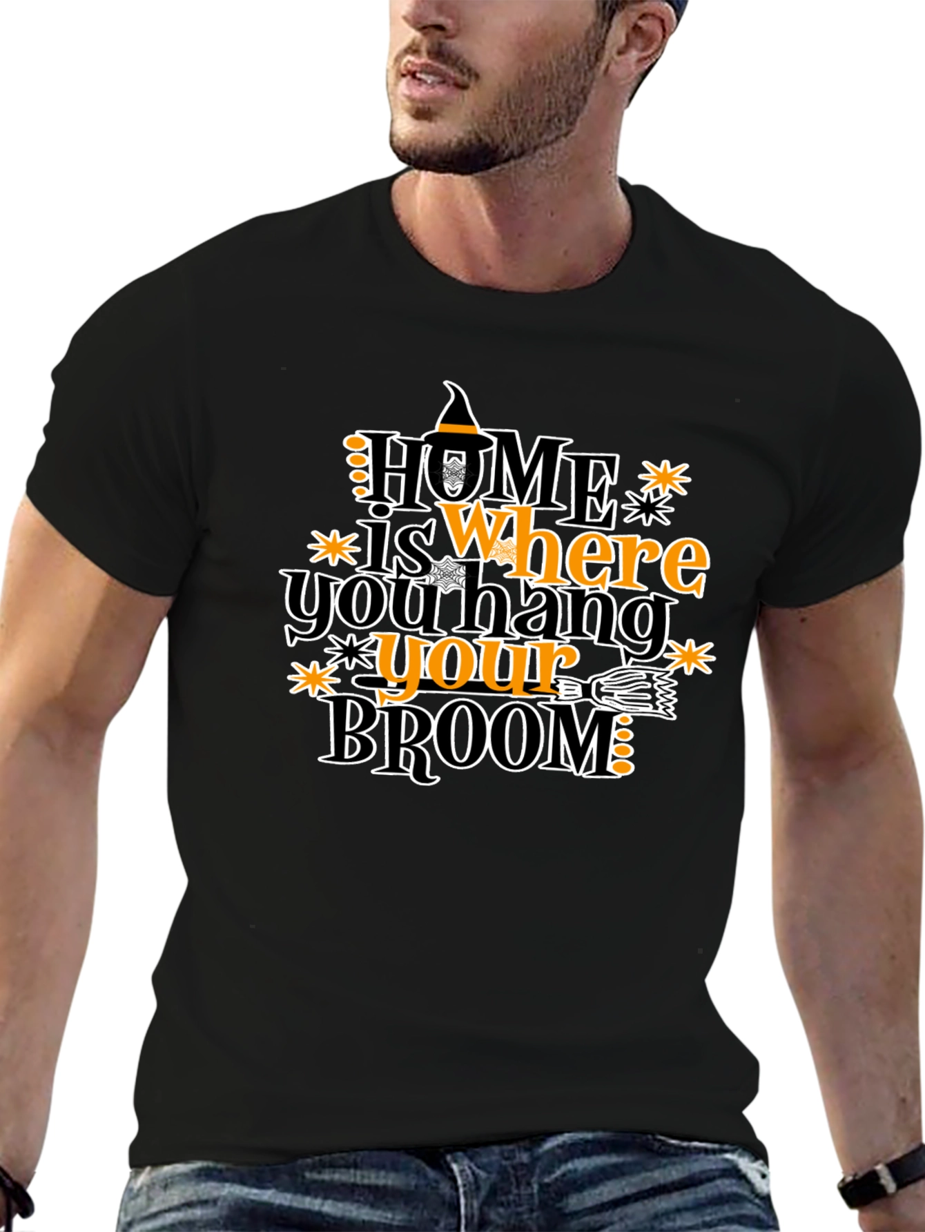 Halloween Witch Broom T-Shirt