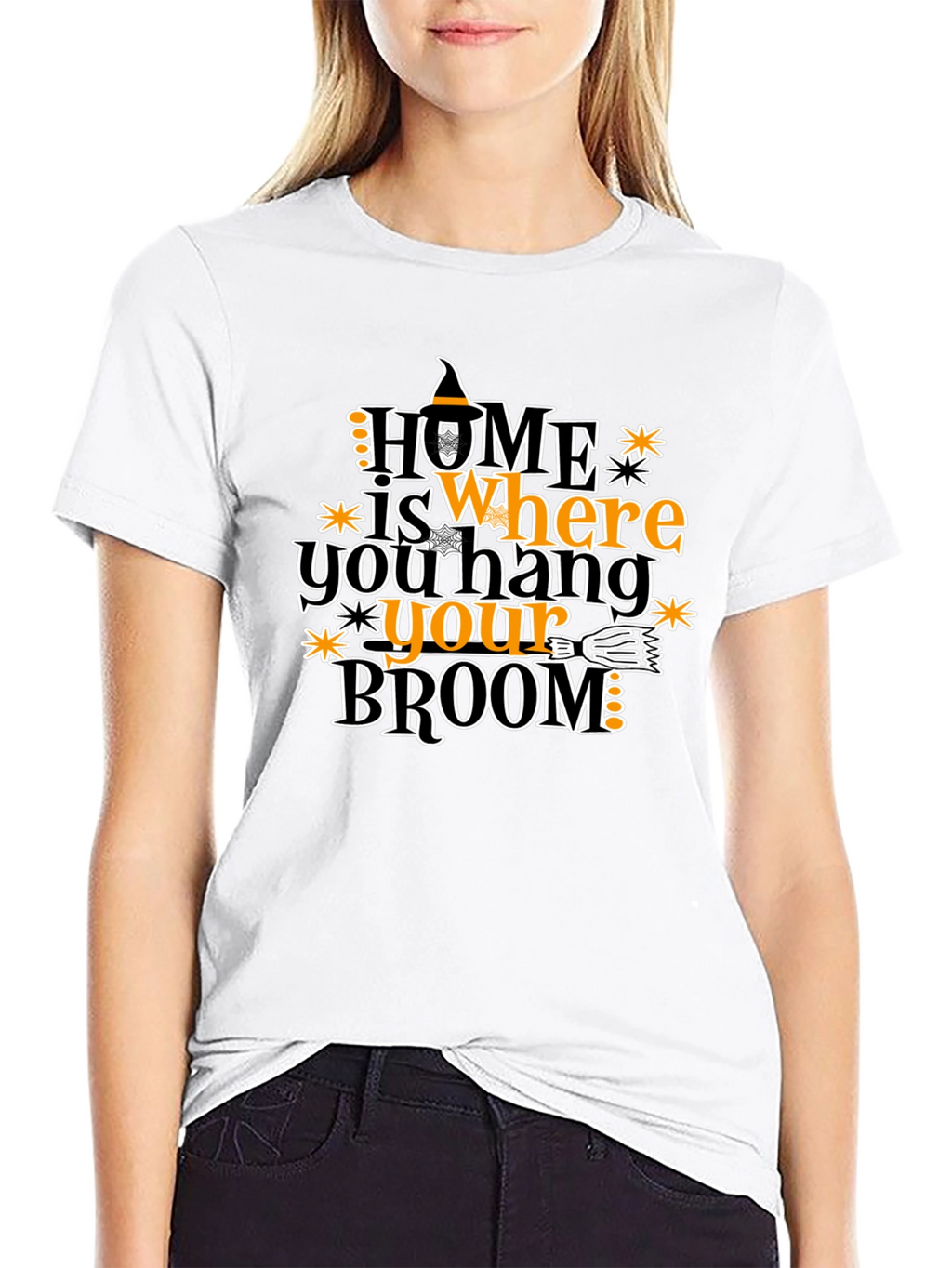 Halloween Witch Broom T-Shirt