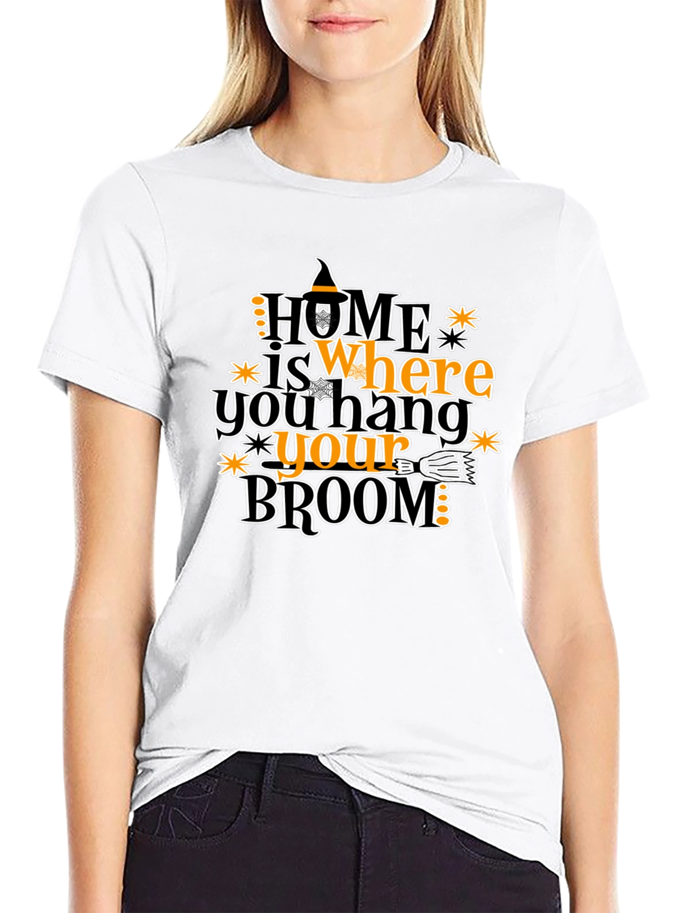 Halloween Witch Broom T-Shirt