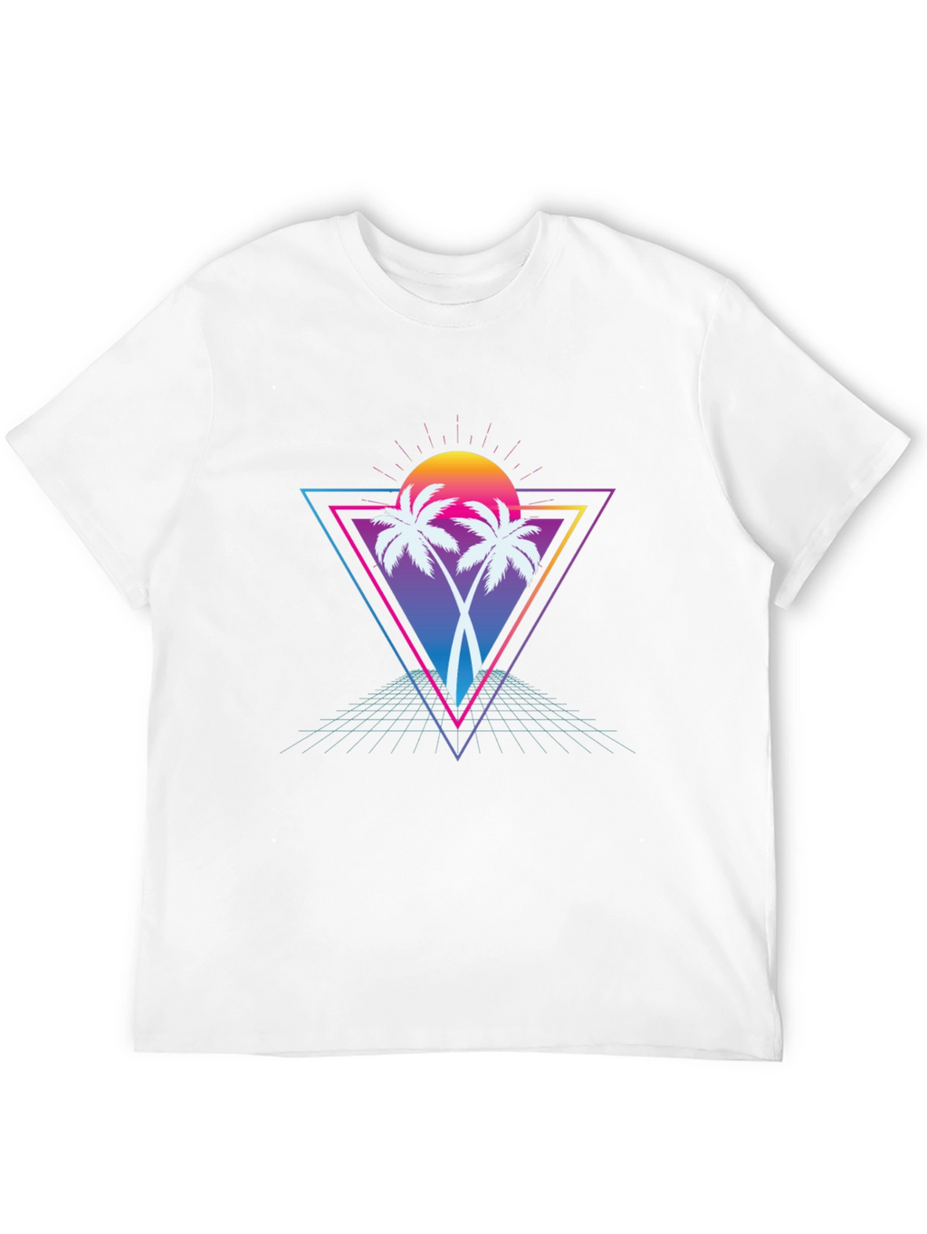 Retro Palm Tree T-Shirt - Vaporwave Style