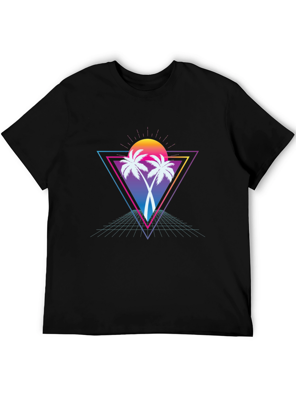 Retro Palm Tree T-Shirt - Vaporwave Style