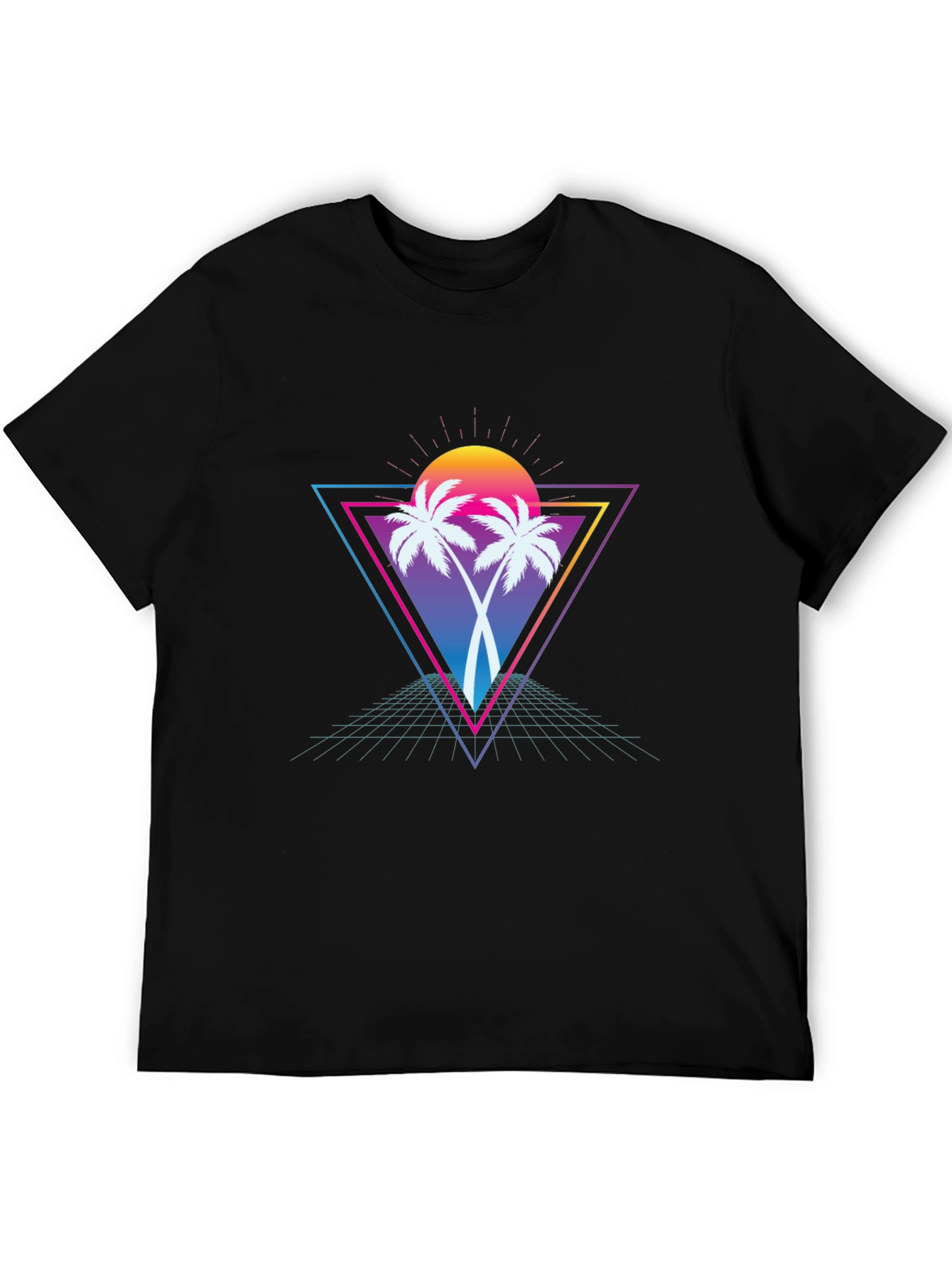 Retro Palm Tree T-Shirt - Vaporwave Style