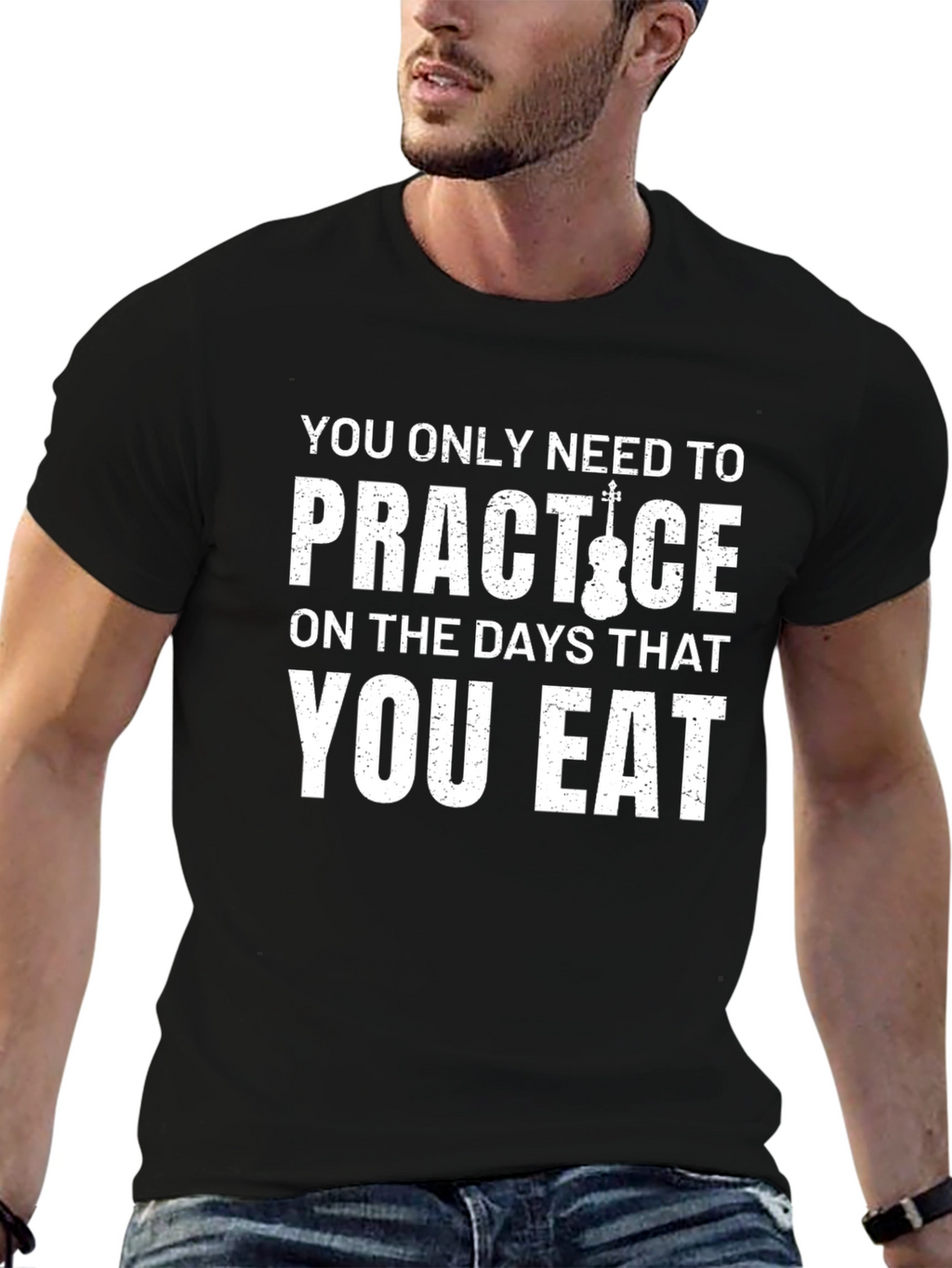 Practice Violin T-Shirt - Eat Days