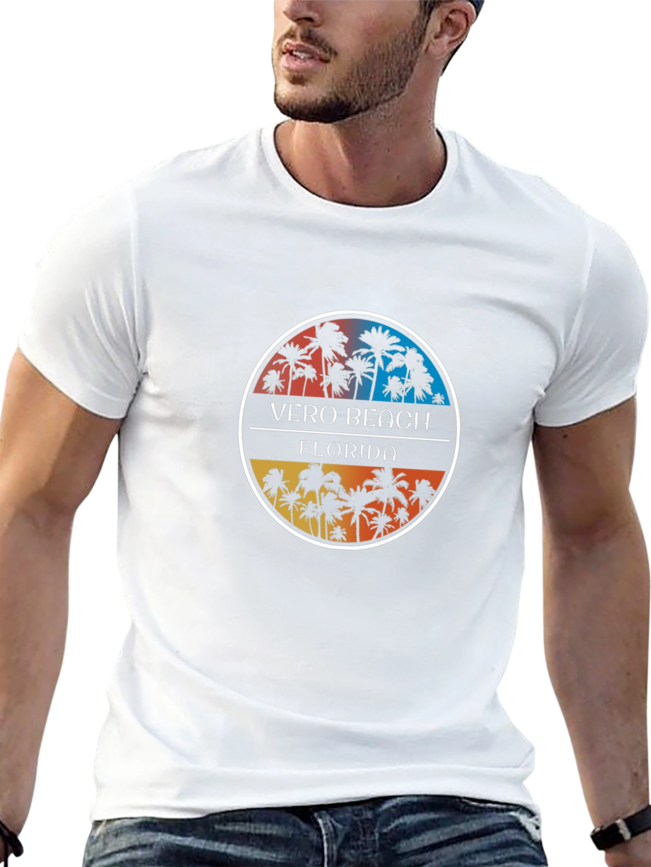 Vero Beach Florida Palm Tree T-Shirt