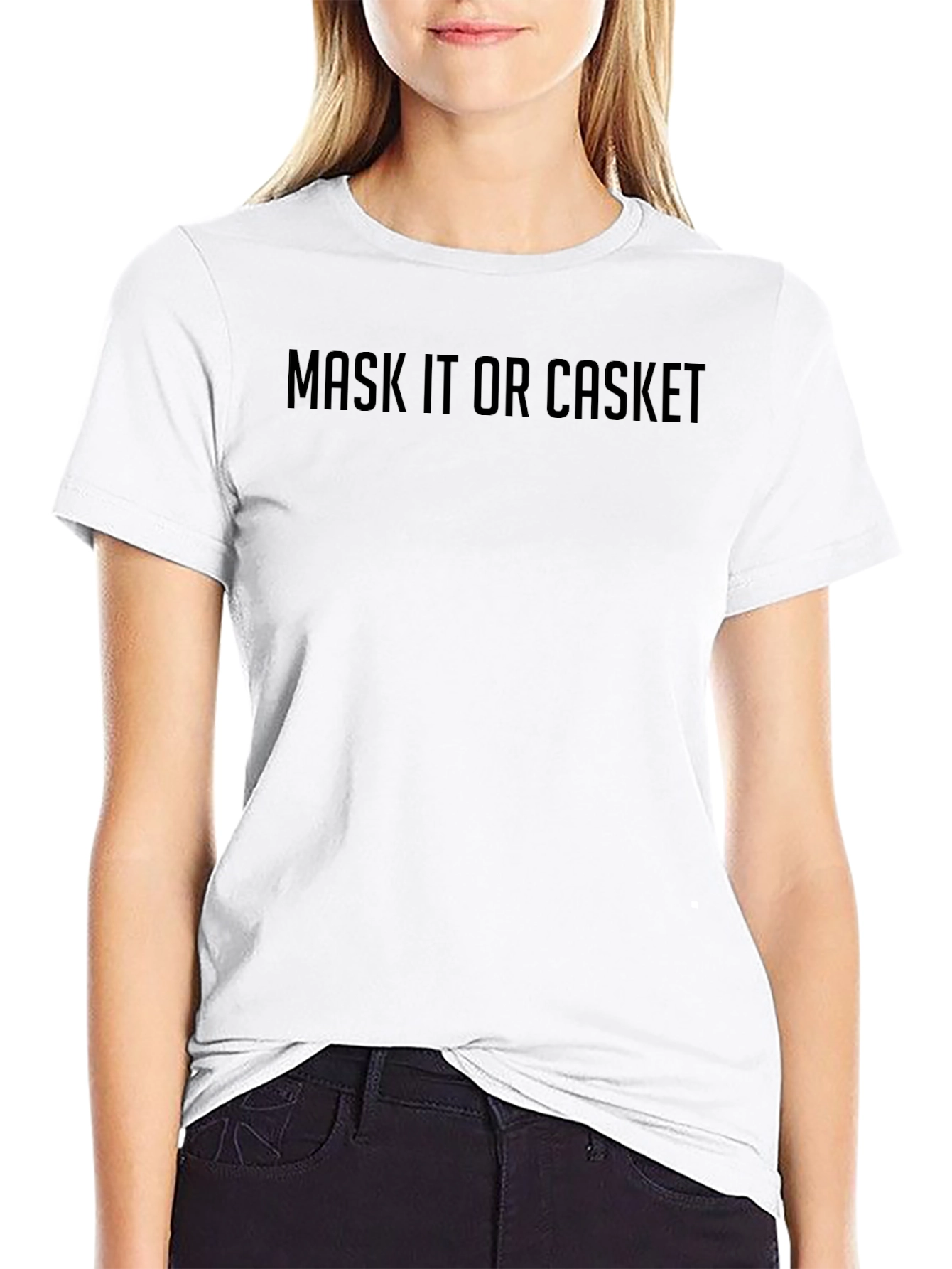 Mask It Or Casket Graphic Tee