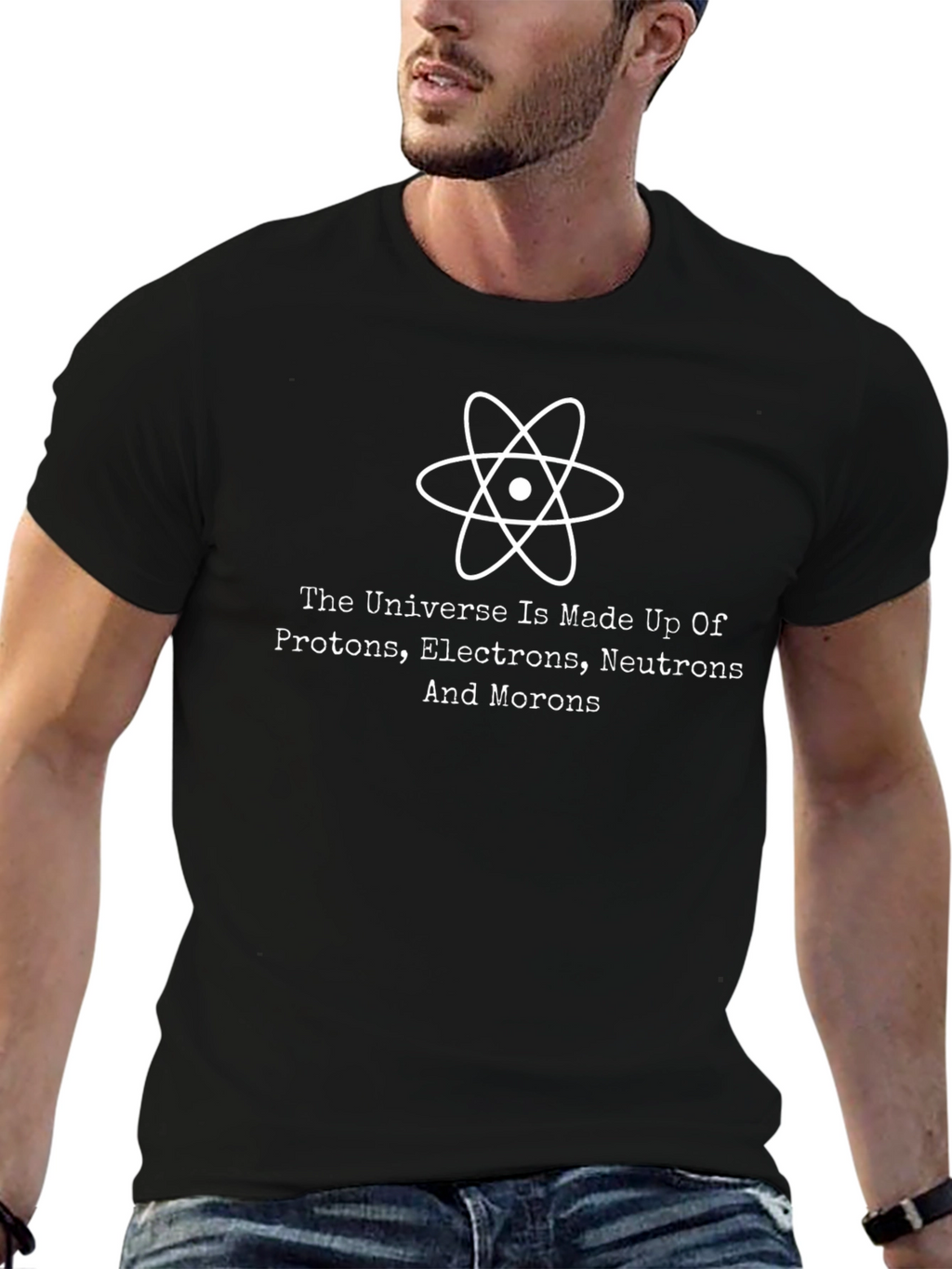 Funny Science T-Shirt: Universe Made of Morons