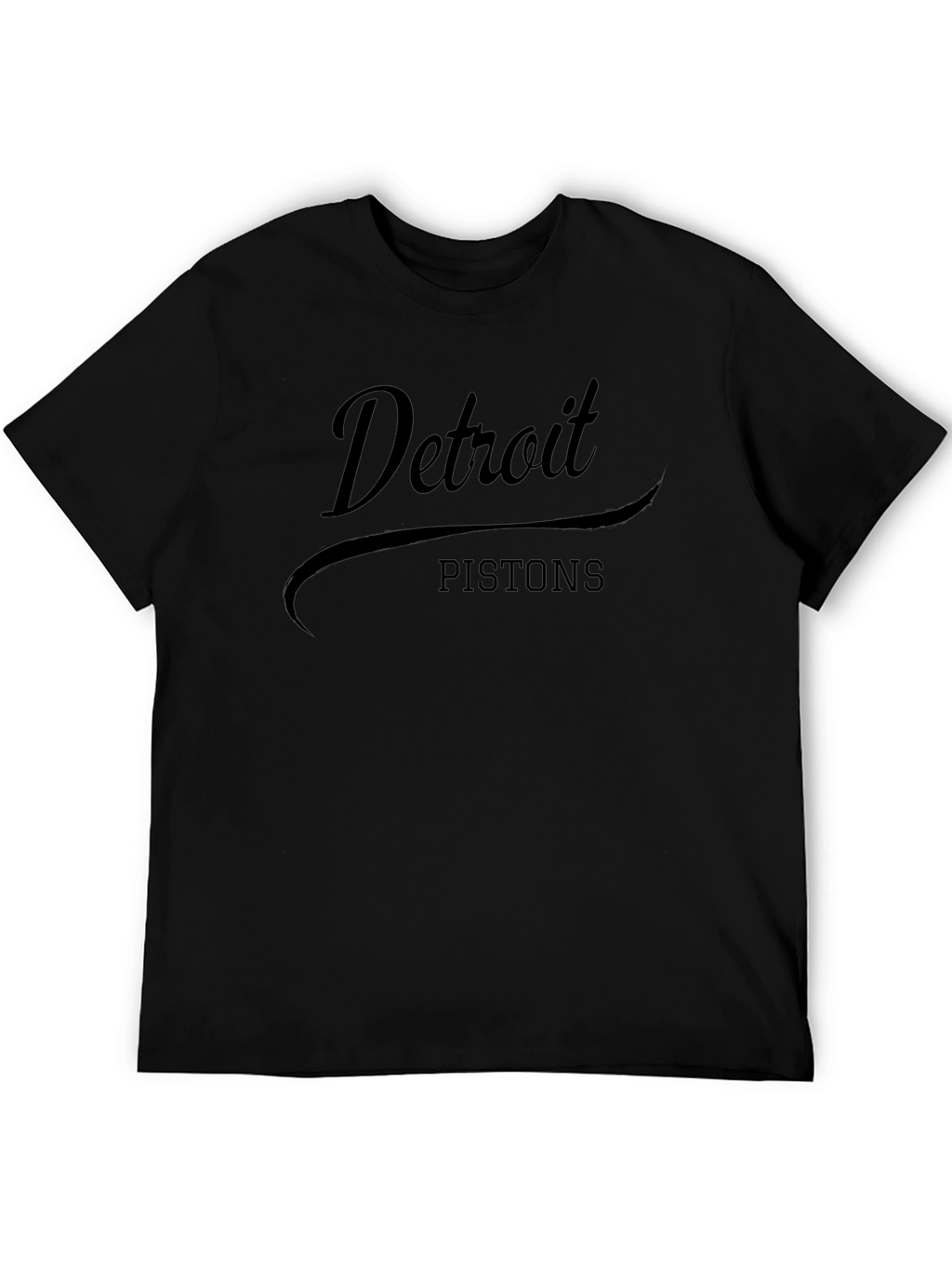 Detroit Pistons Black Graphic T-Shirt