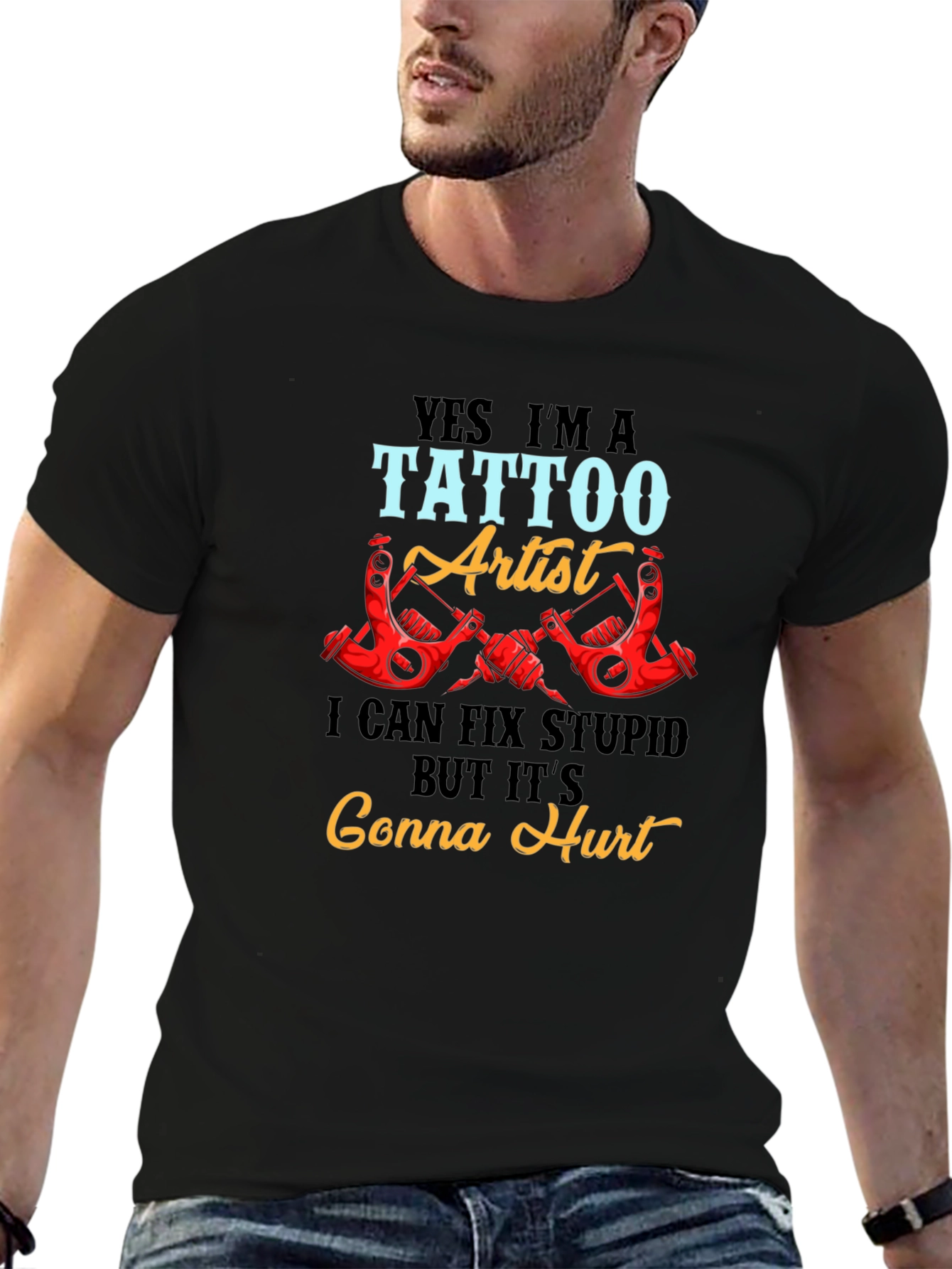 Tattoo Artist Graphic T-Shirt - Funny Tattoo Design