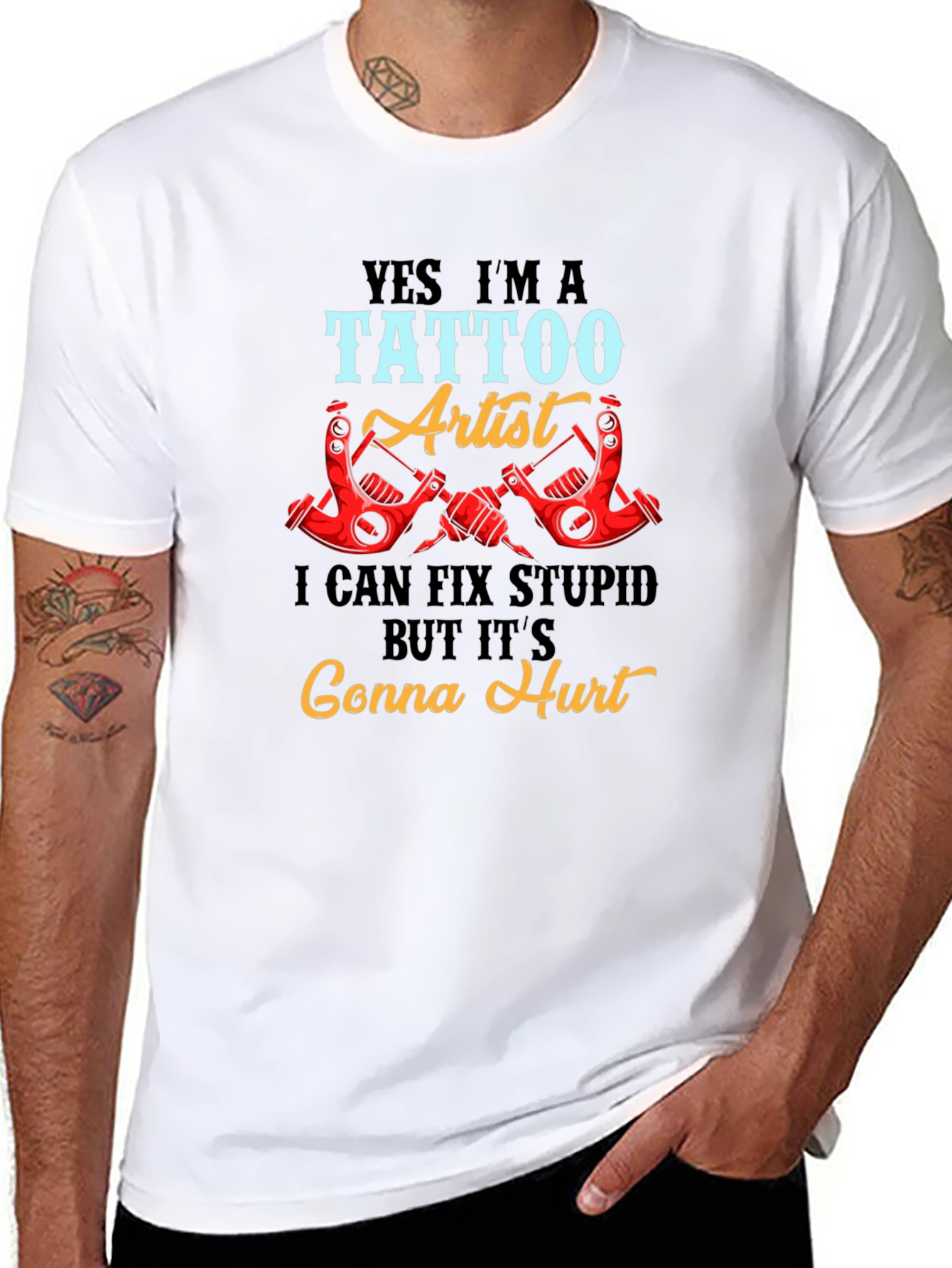 Tattoo Artist Graphic T-Shirt - Funny Tattoo Design