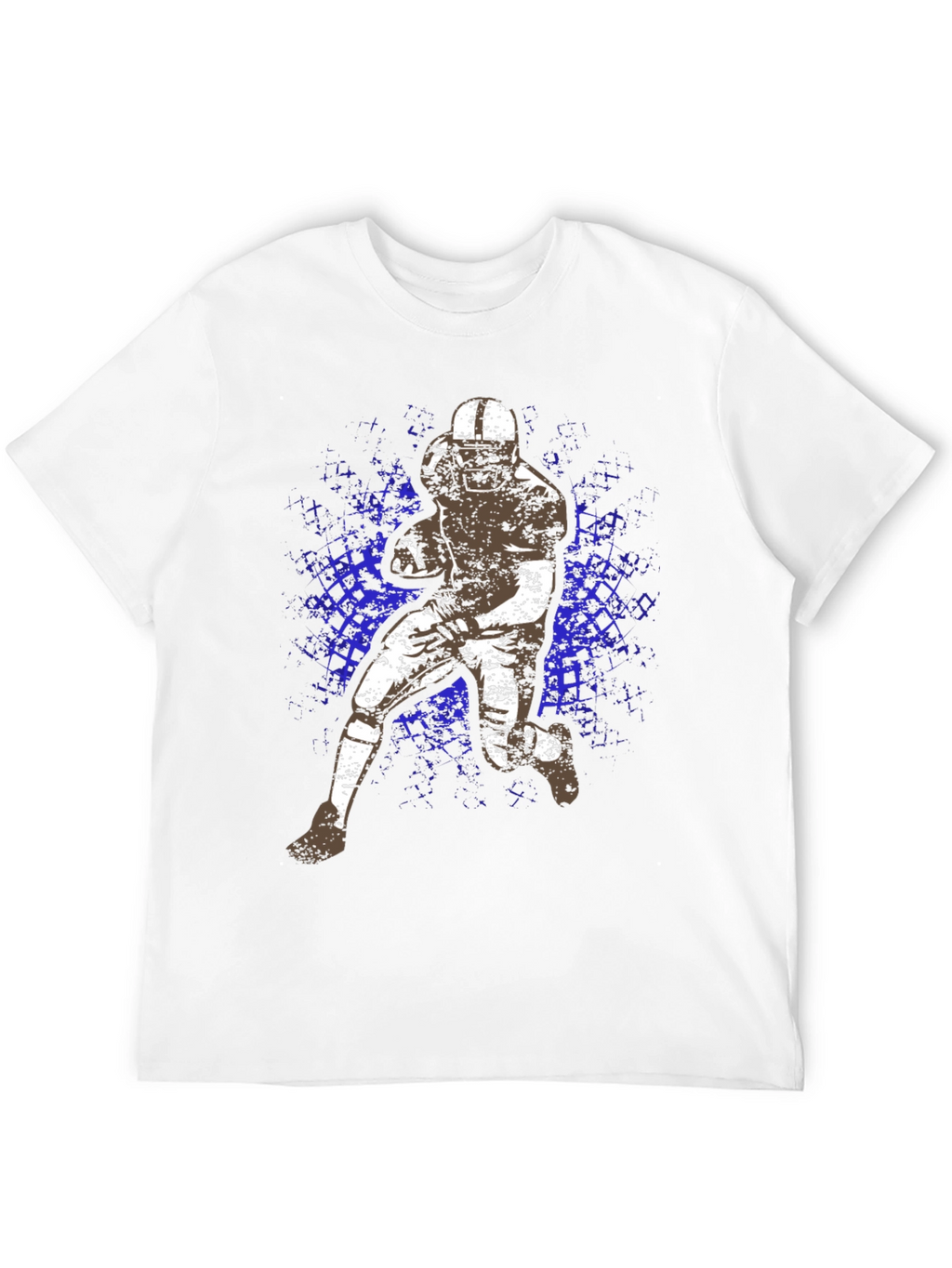 Football Player Graphic Tee - Black