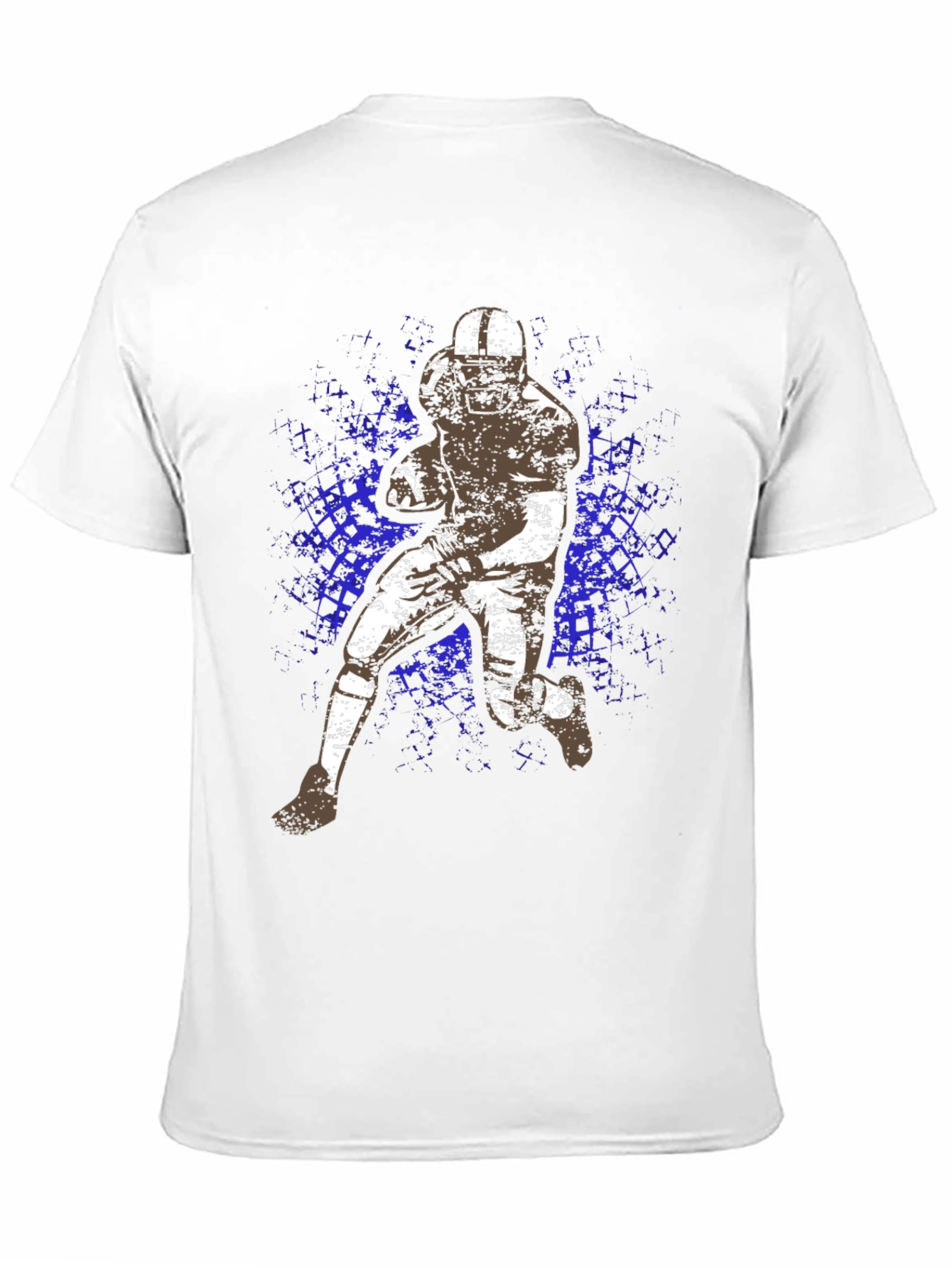 Football Player Graphic Tee - Black