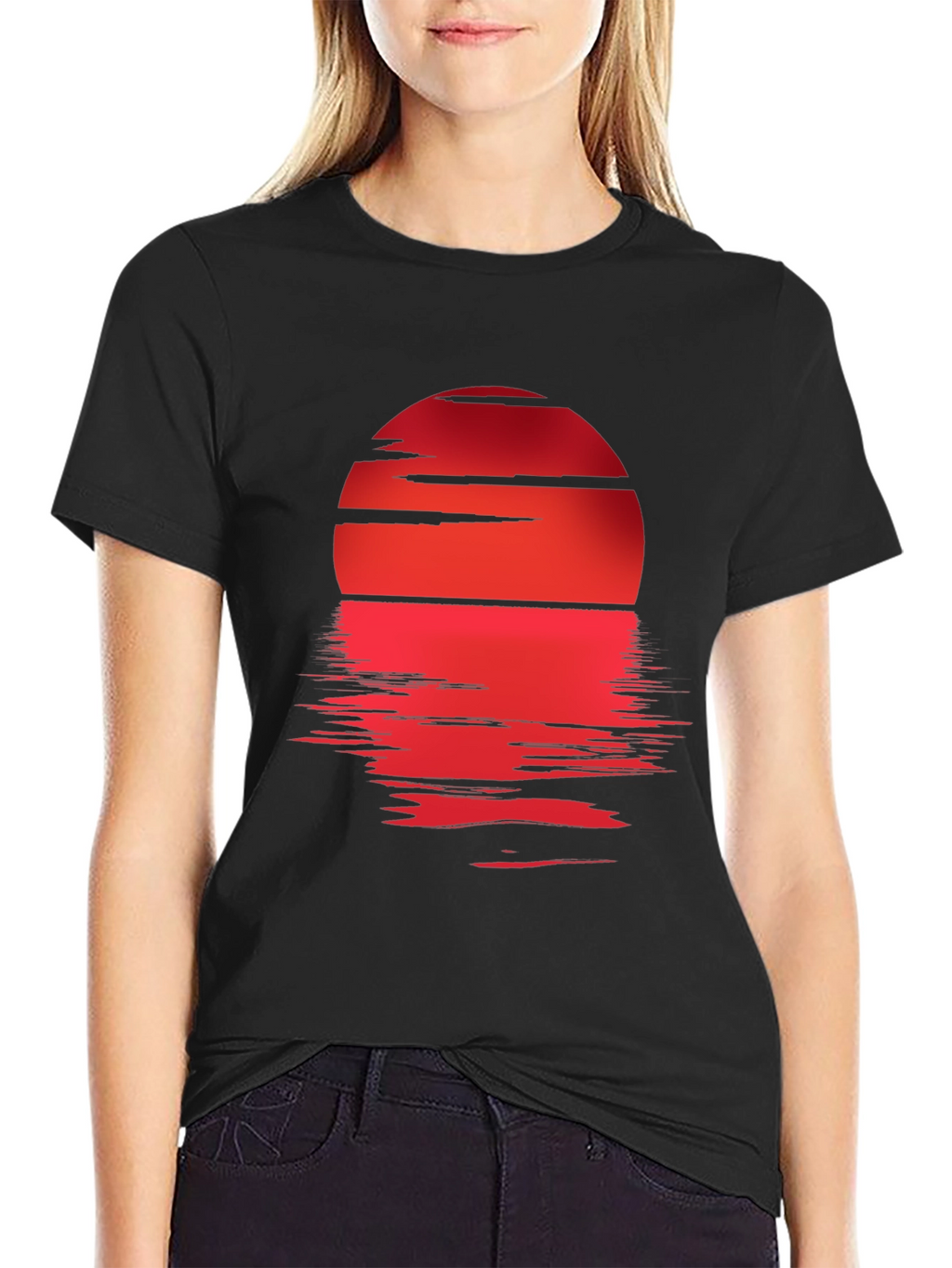 Sunset Reflection Graphic Tee - Stylish Casual Wear