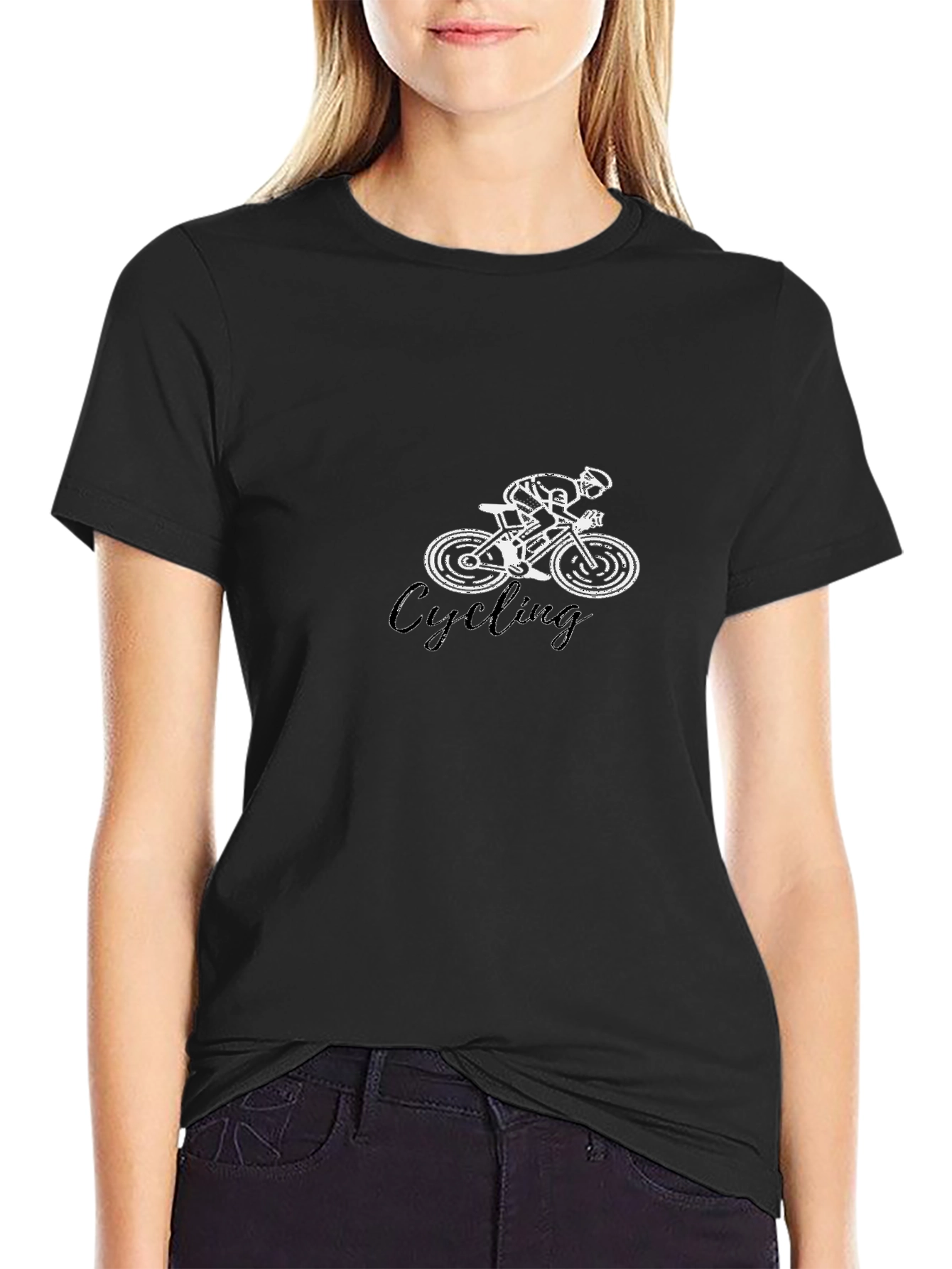 Cycling Graphic Print T-Shirt