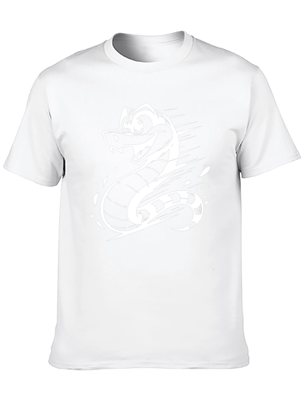 Cartoon Snake Graphic T-Shirt