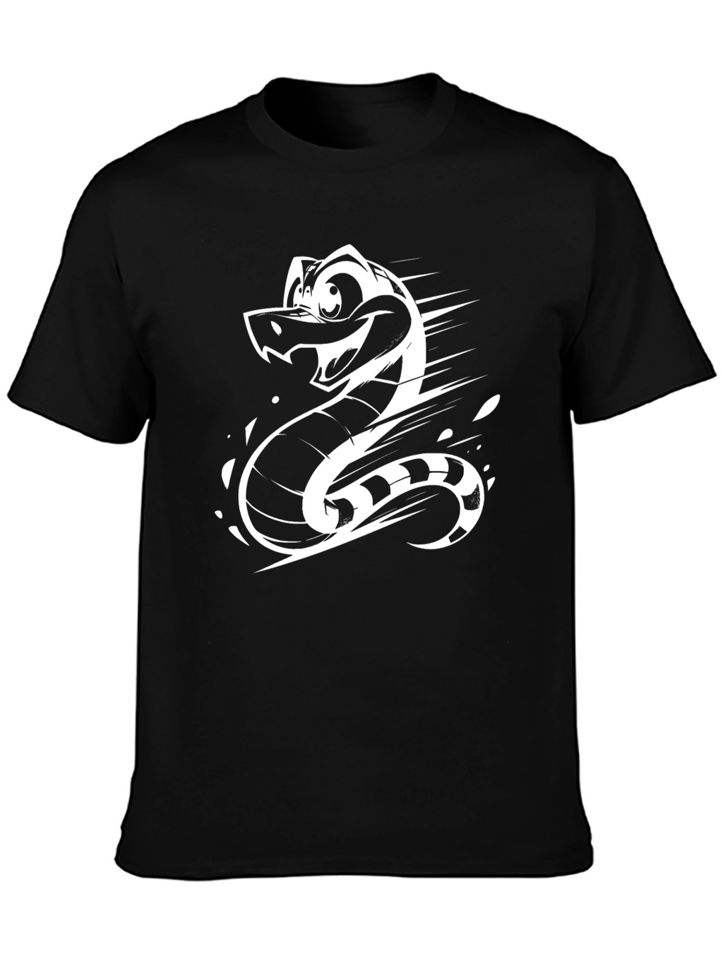 Cartoon Snake Graphic T-Shirt
