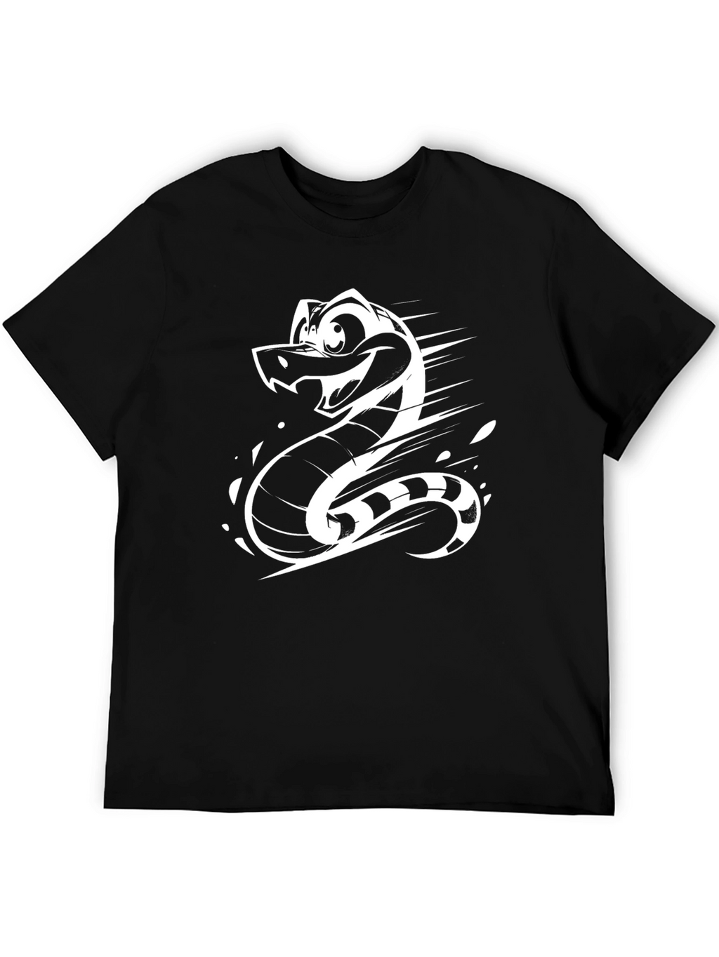 Cartoon Snake Graphic T-Shirt