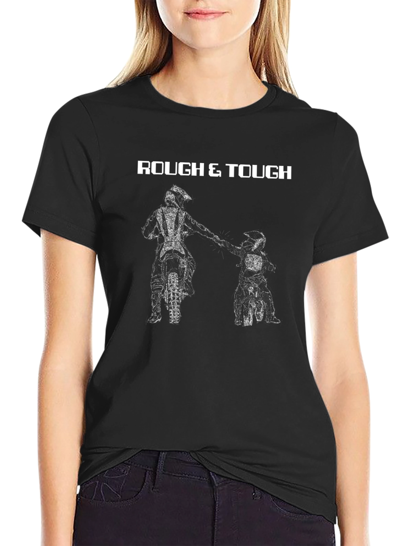 Rough & Tough Graphic T-Shirt - Motorcross Dad & Son