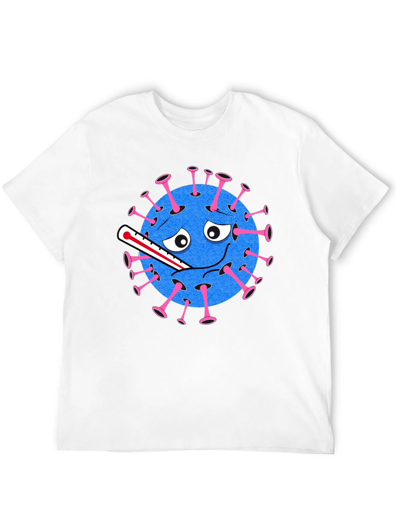 Novelty Virus Graphic Tee - Unisex Black T-Shirt