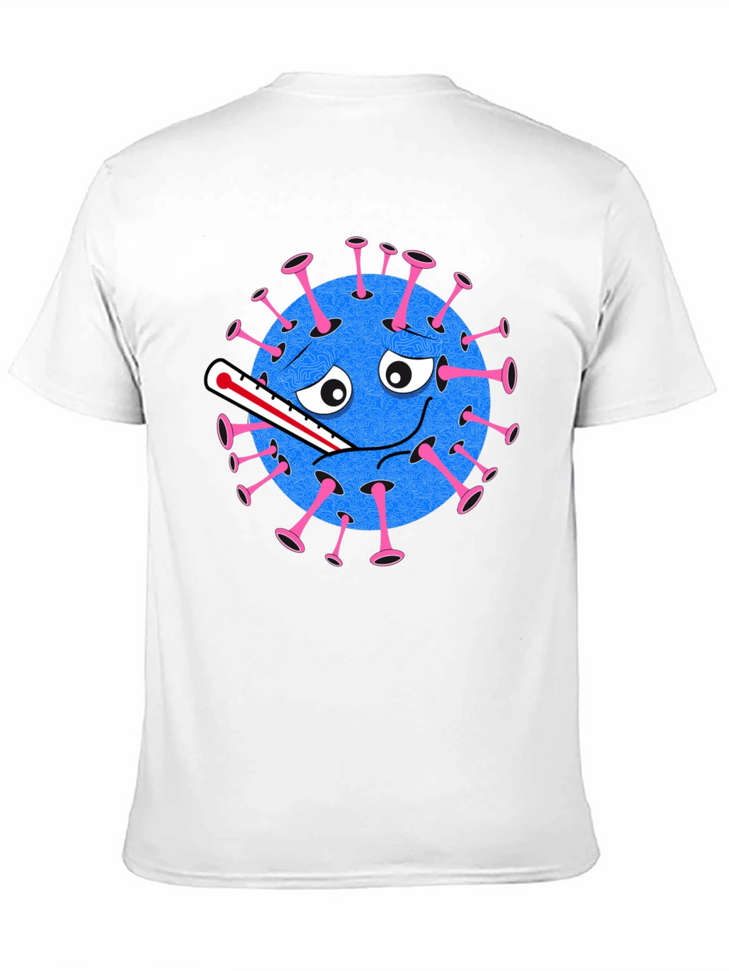 Novelty Virus Graphic Tee - Unisex Black T-Shirt
