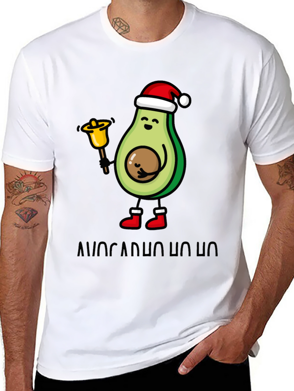 Festive Avocado Christmas T-Shirt