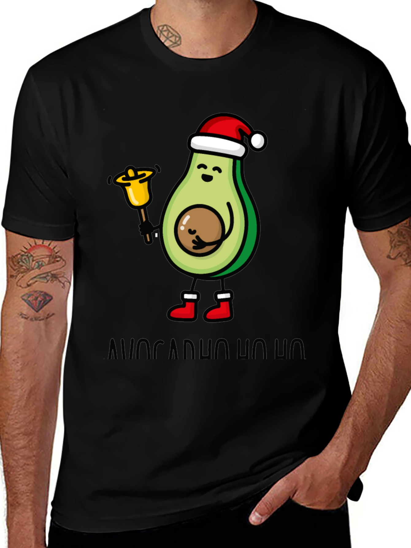 Festive Avocado Christmas T-Shirt