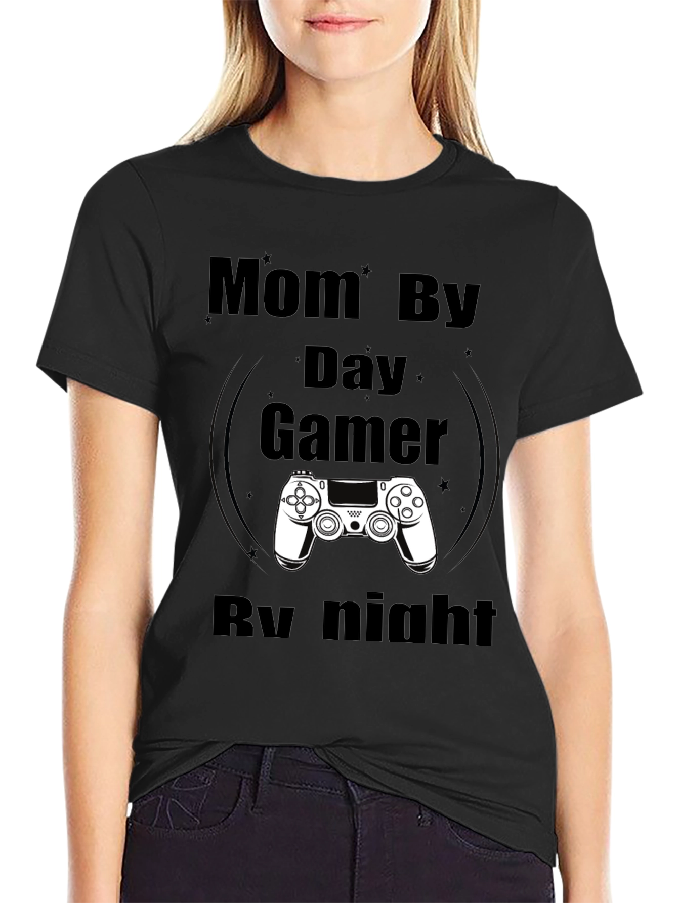 Mom By Day Gamer By Night Graphic Tee