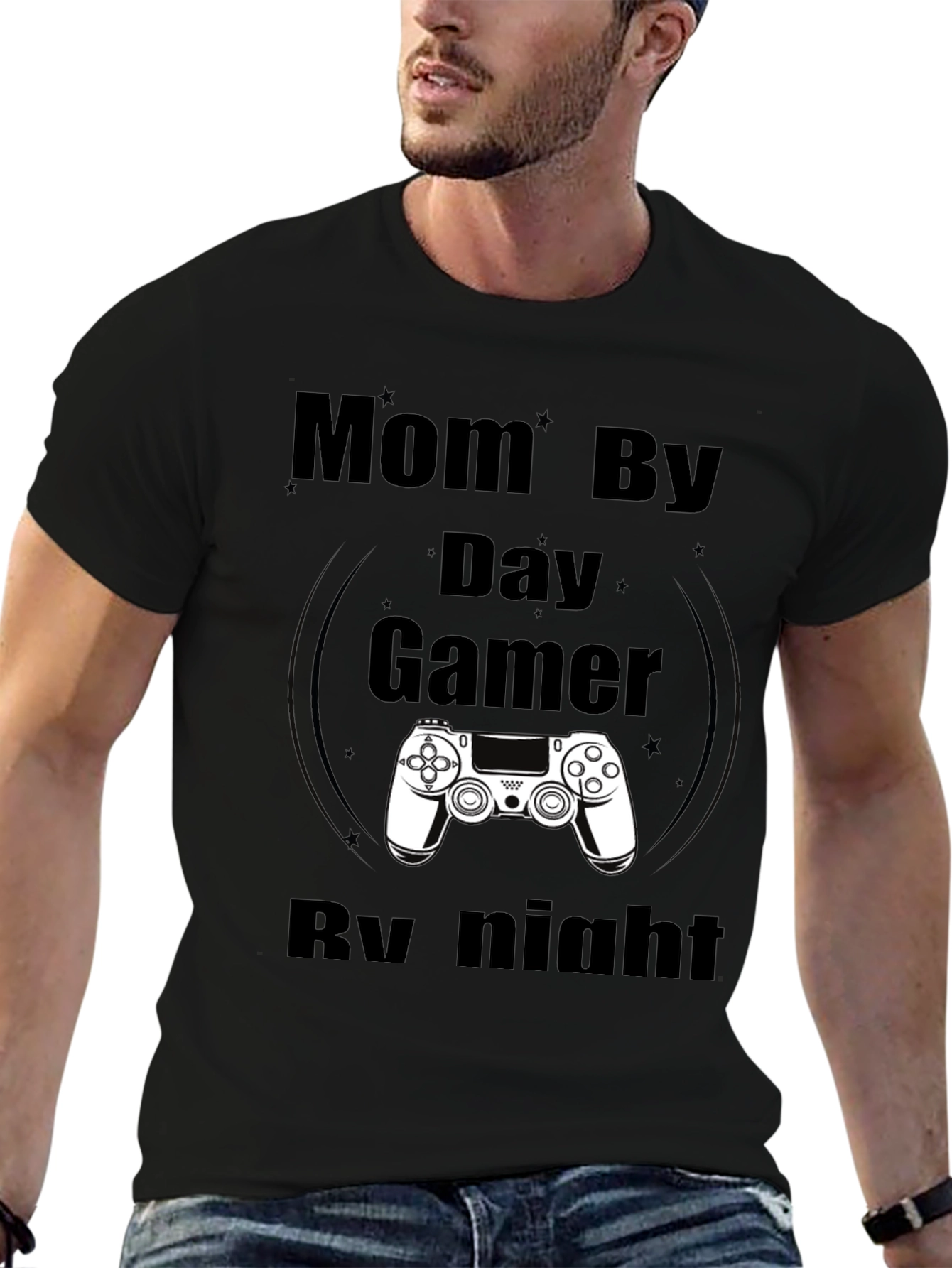 Mom By Day Gamer By Night Graphic Tee