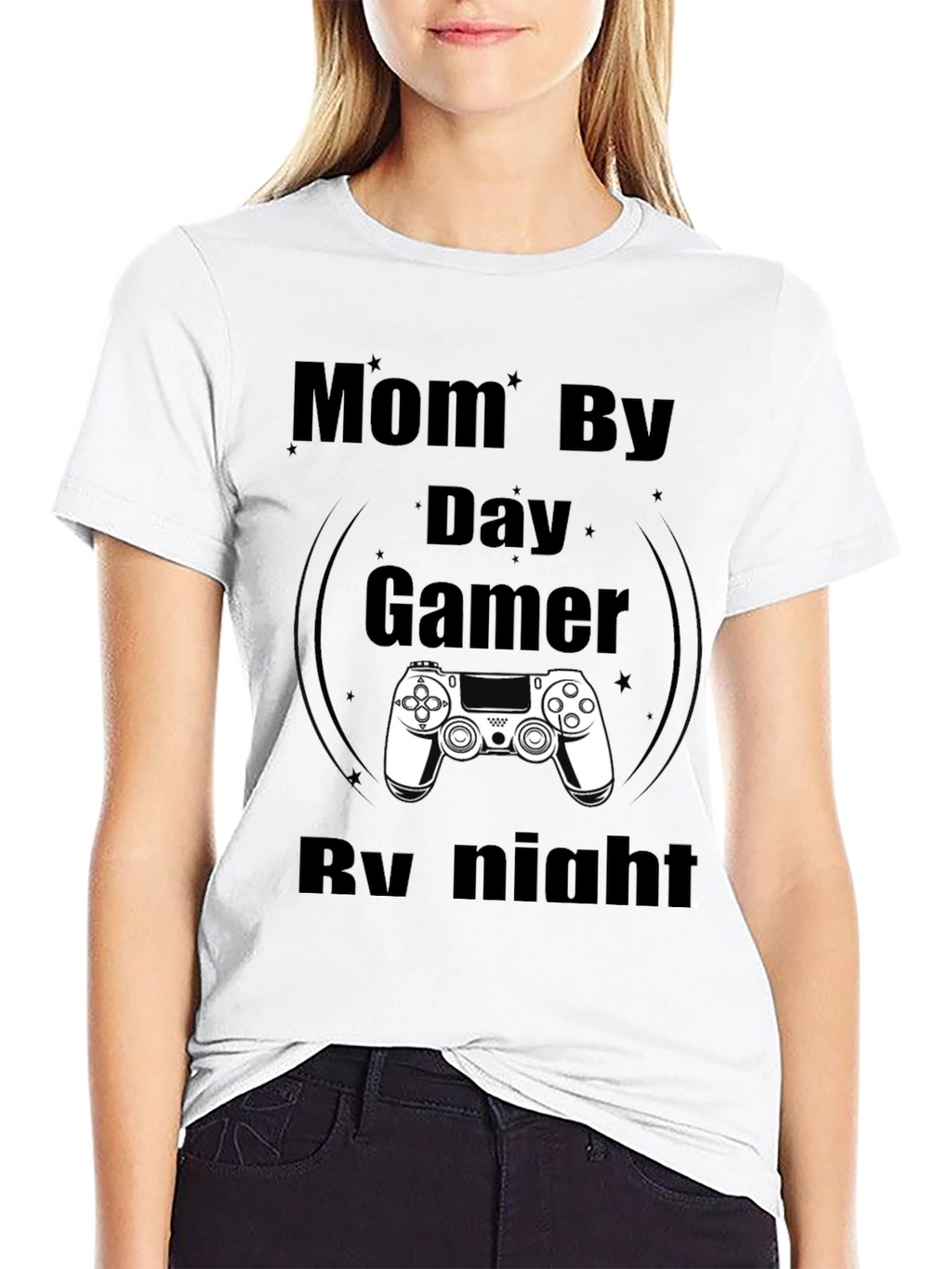 Mom By Day Gamer By Night Graphic Tee