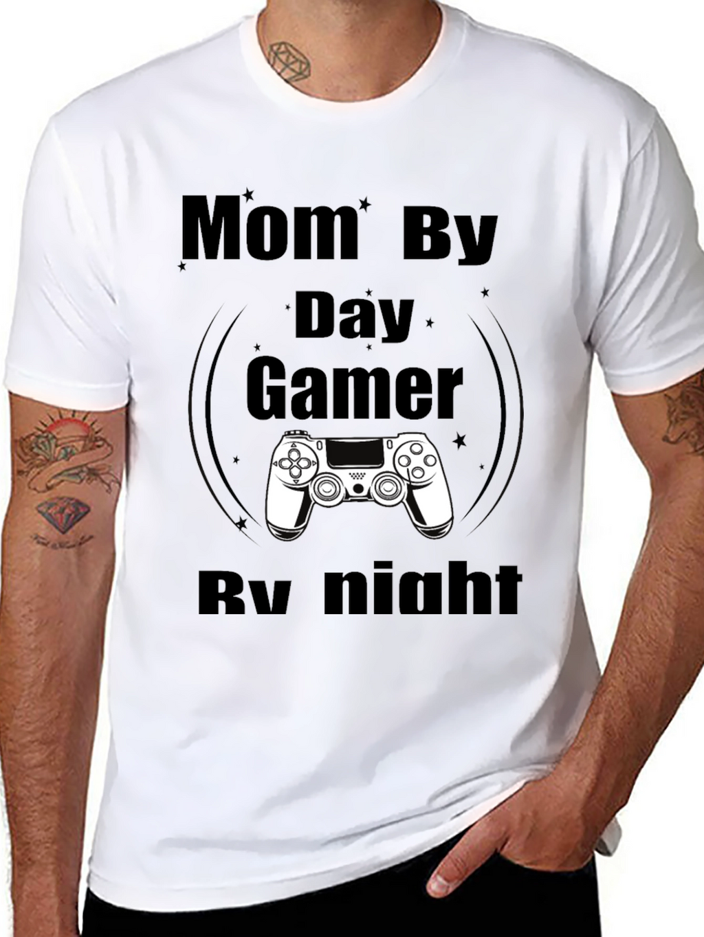 Mom By Day Gamer By Night Graphic Tee