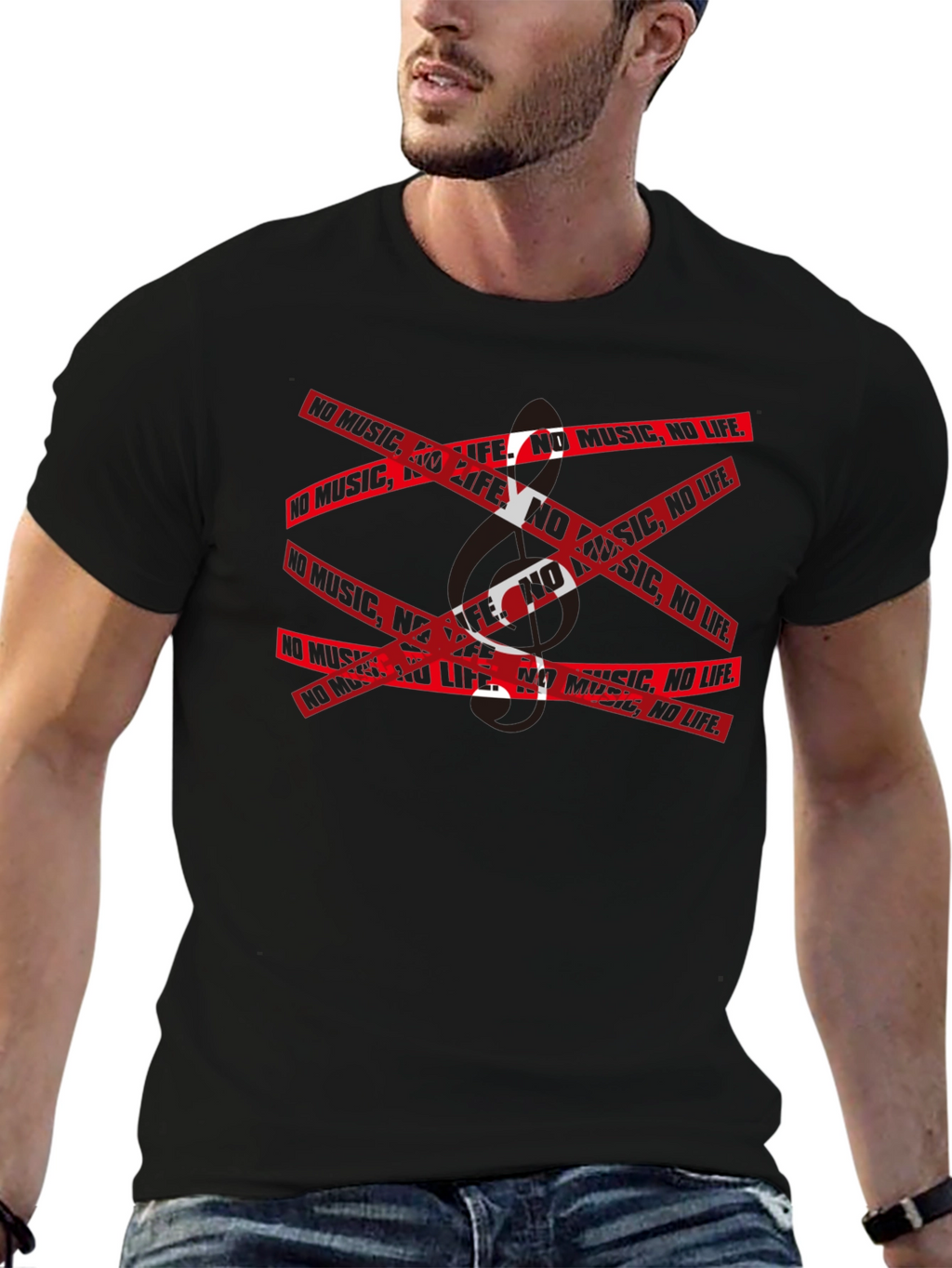 No Music No Life Graphic T-Shirt