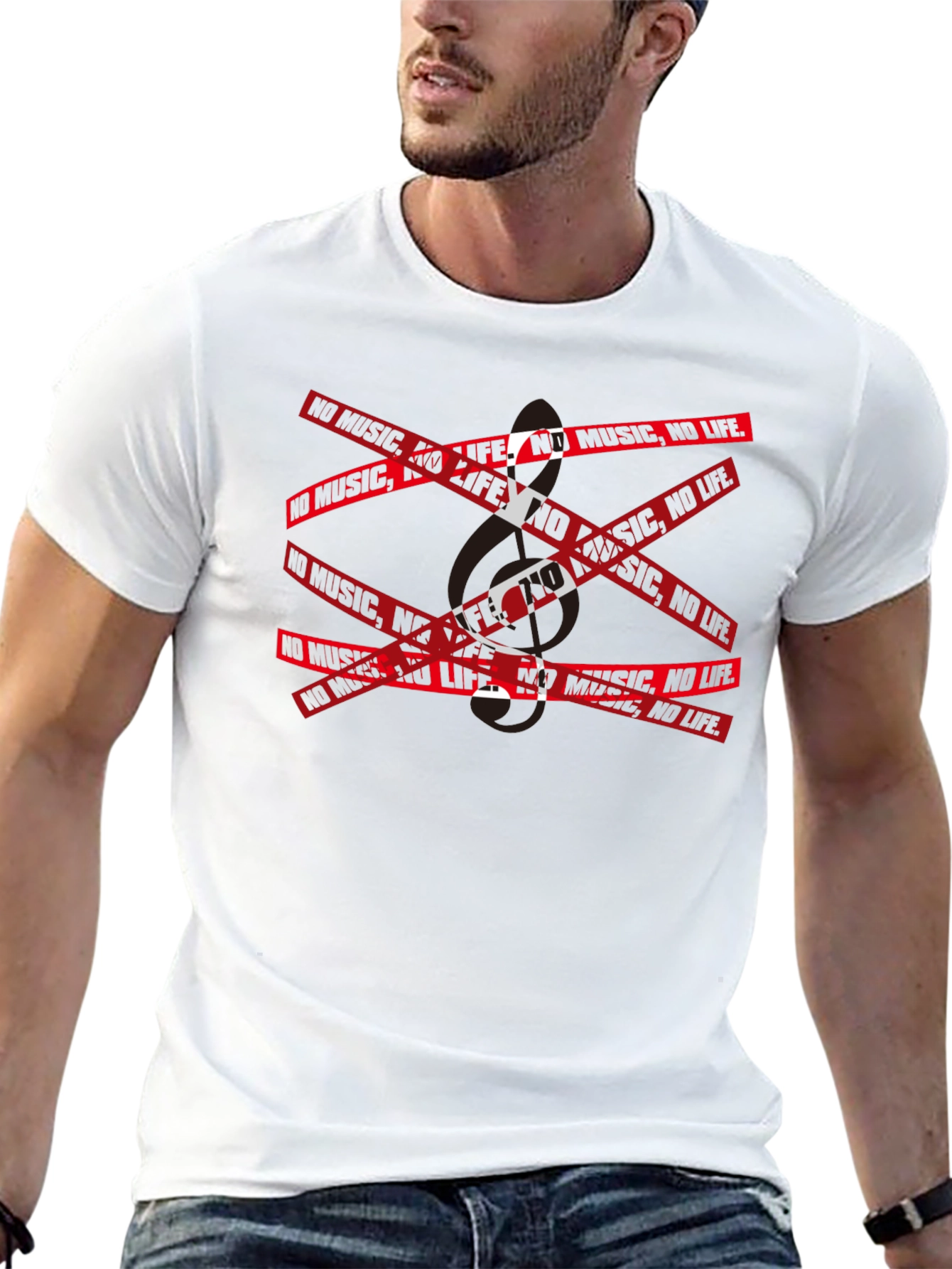 No Music No Life Graphic T-Shirt