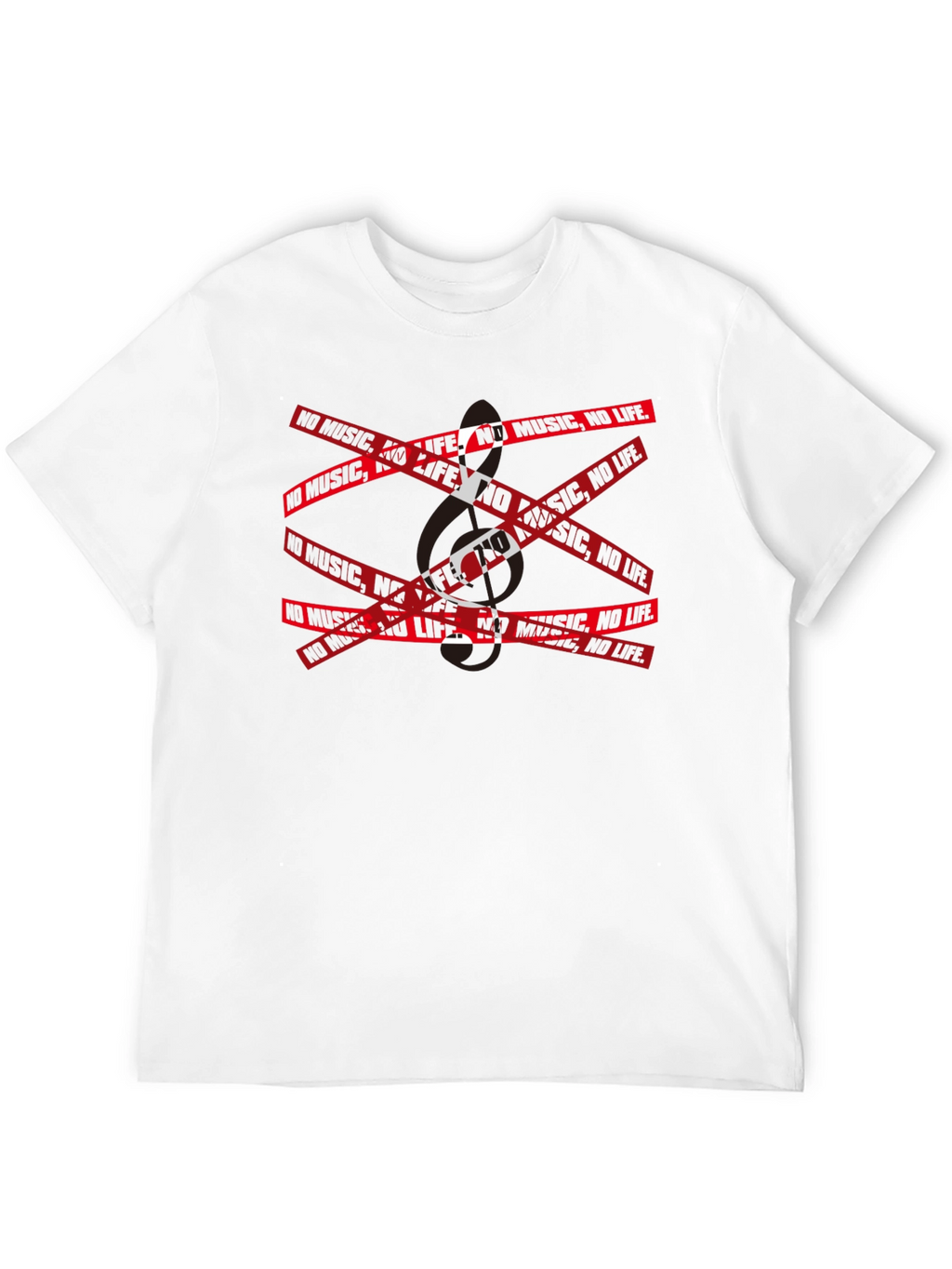 No Music No Life Graphic T-Shirt
