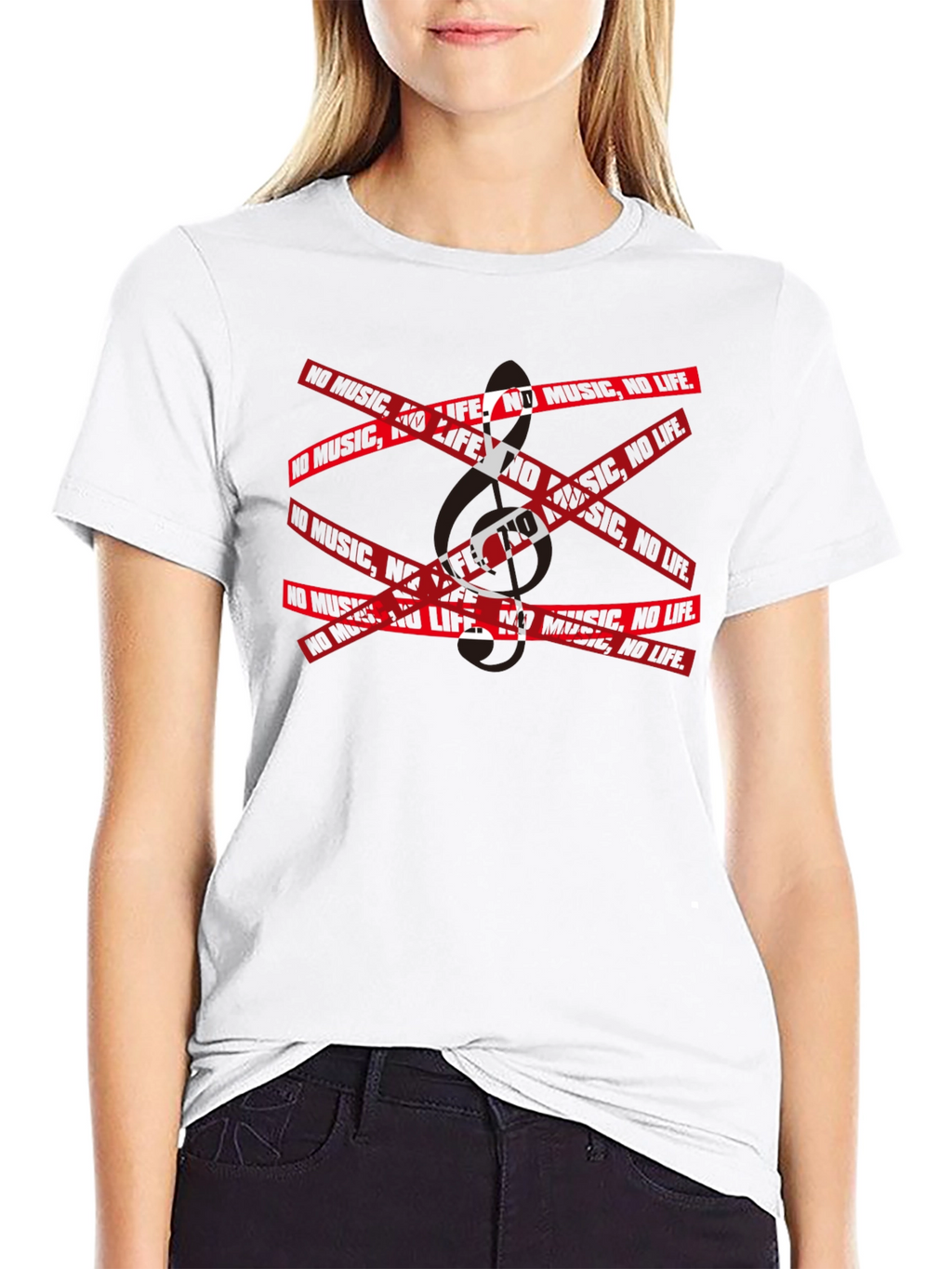 No Music No Life Graphic T-Shirt