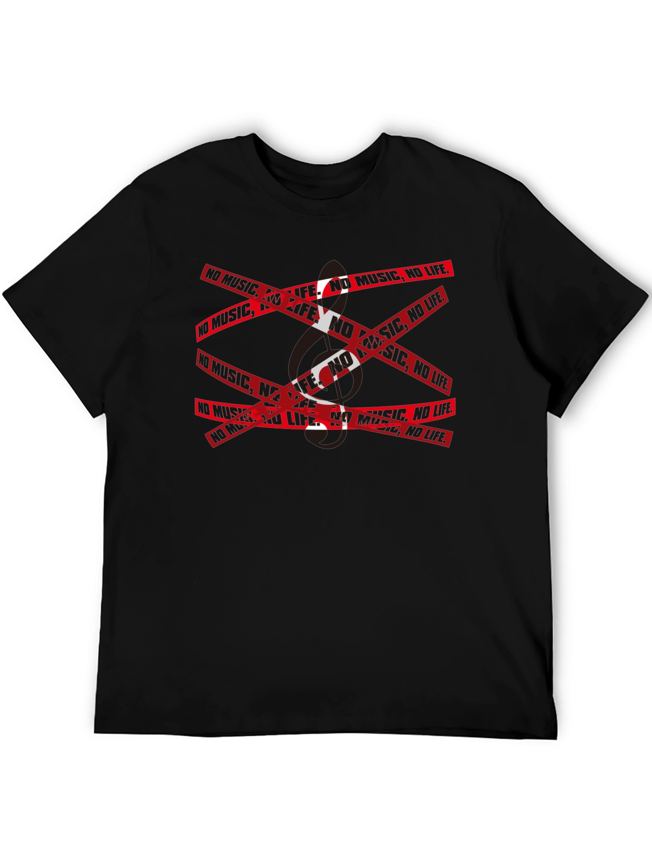 No Music No Life Graphic T-Shirt