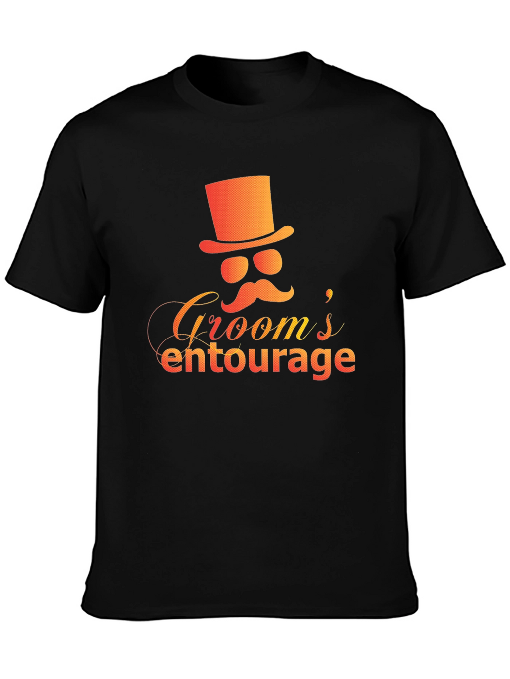 Grooms Entourage Black Graphic Tee