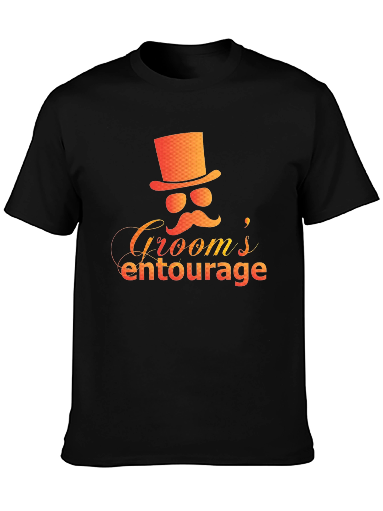 Grooms Entourage Black Graphic Tee