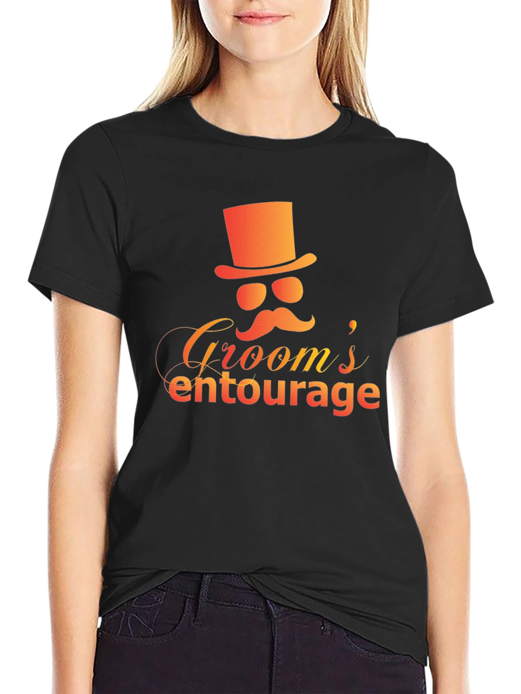 Grooms Entourage Black Graphic Tee