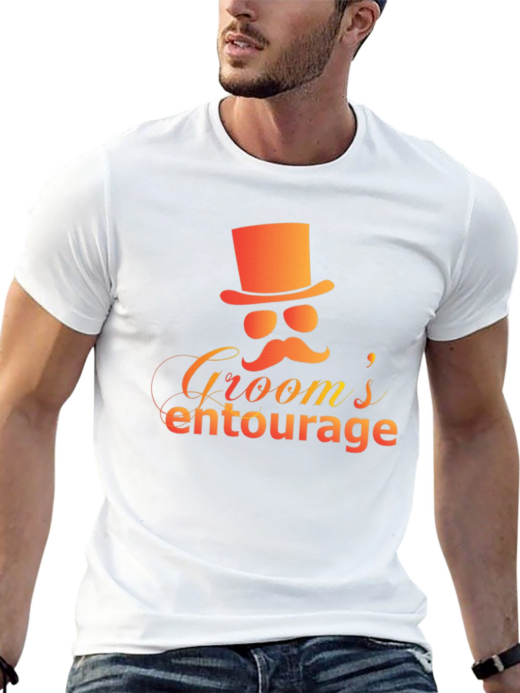 Grooms Entourage Black Graphic Tee