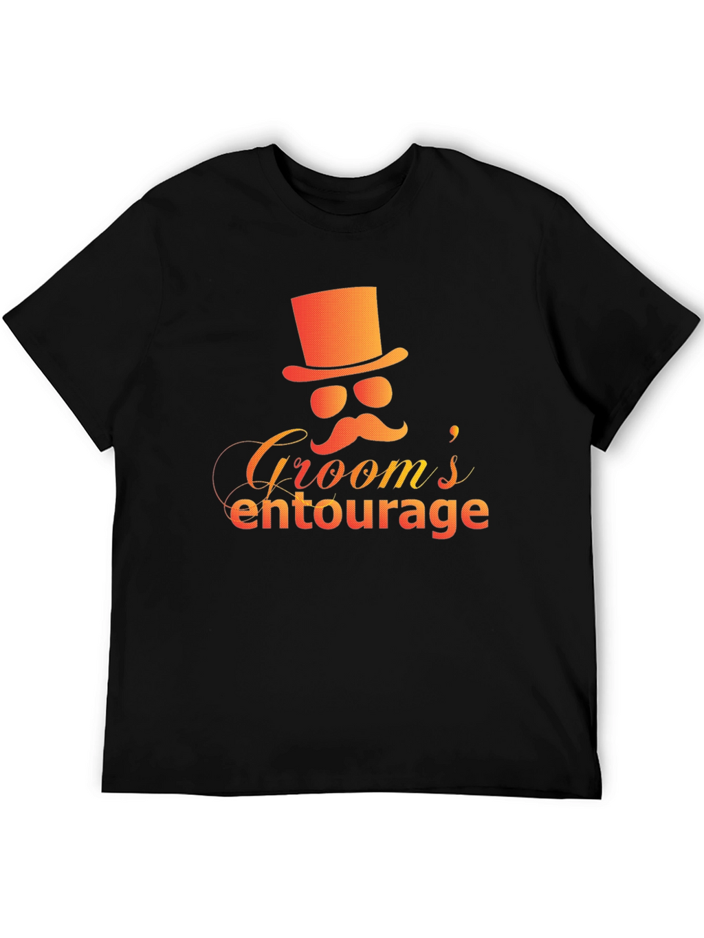 Grooms Entourage Black Graphic Tee