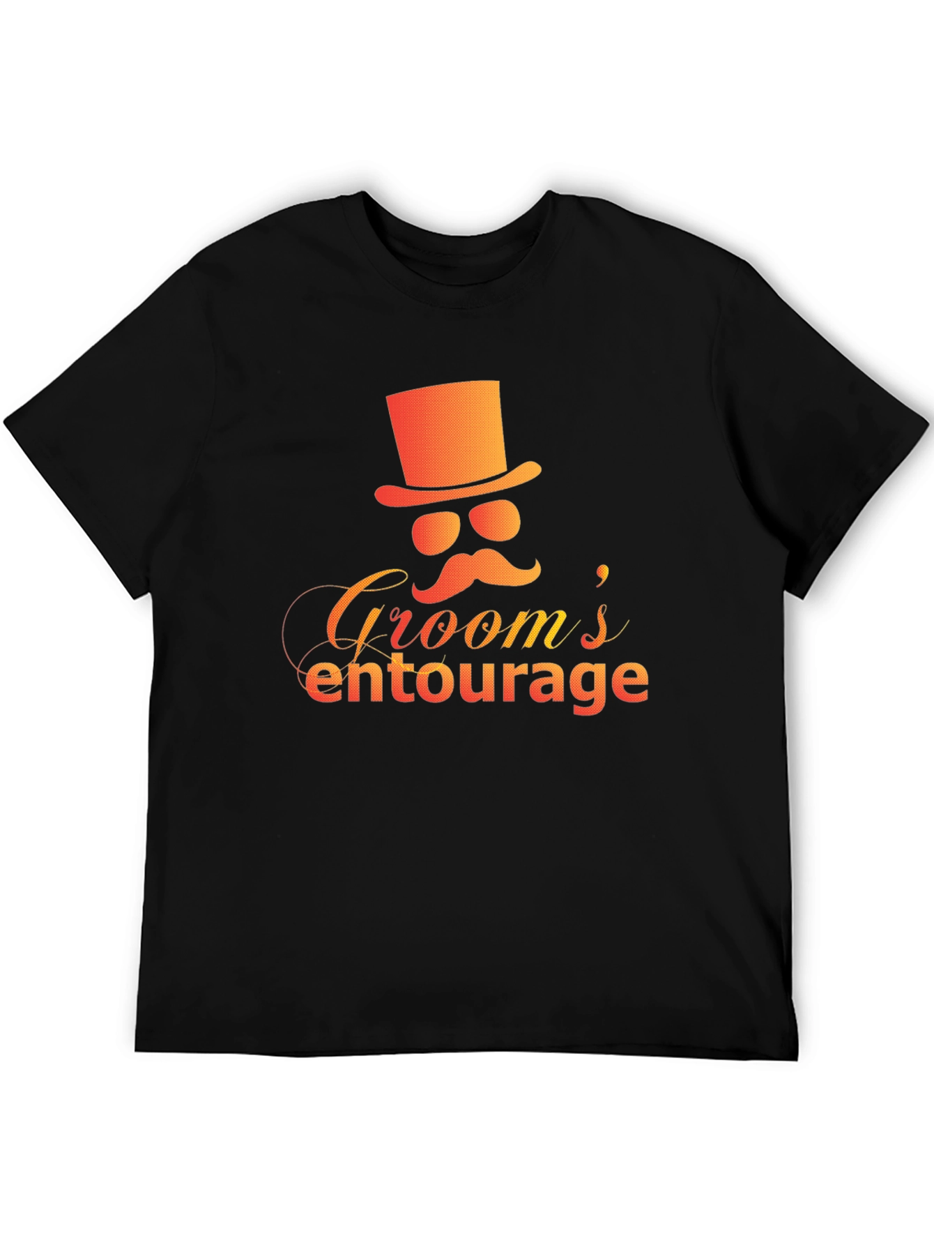 Grooms Entourage Black Graphic Tee