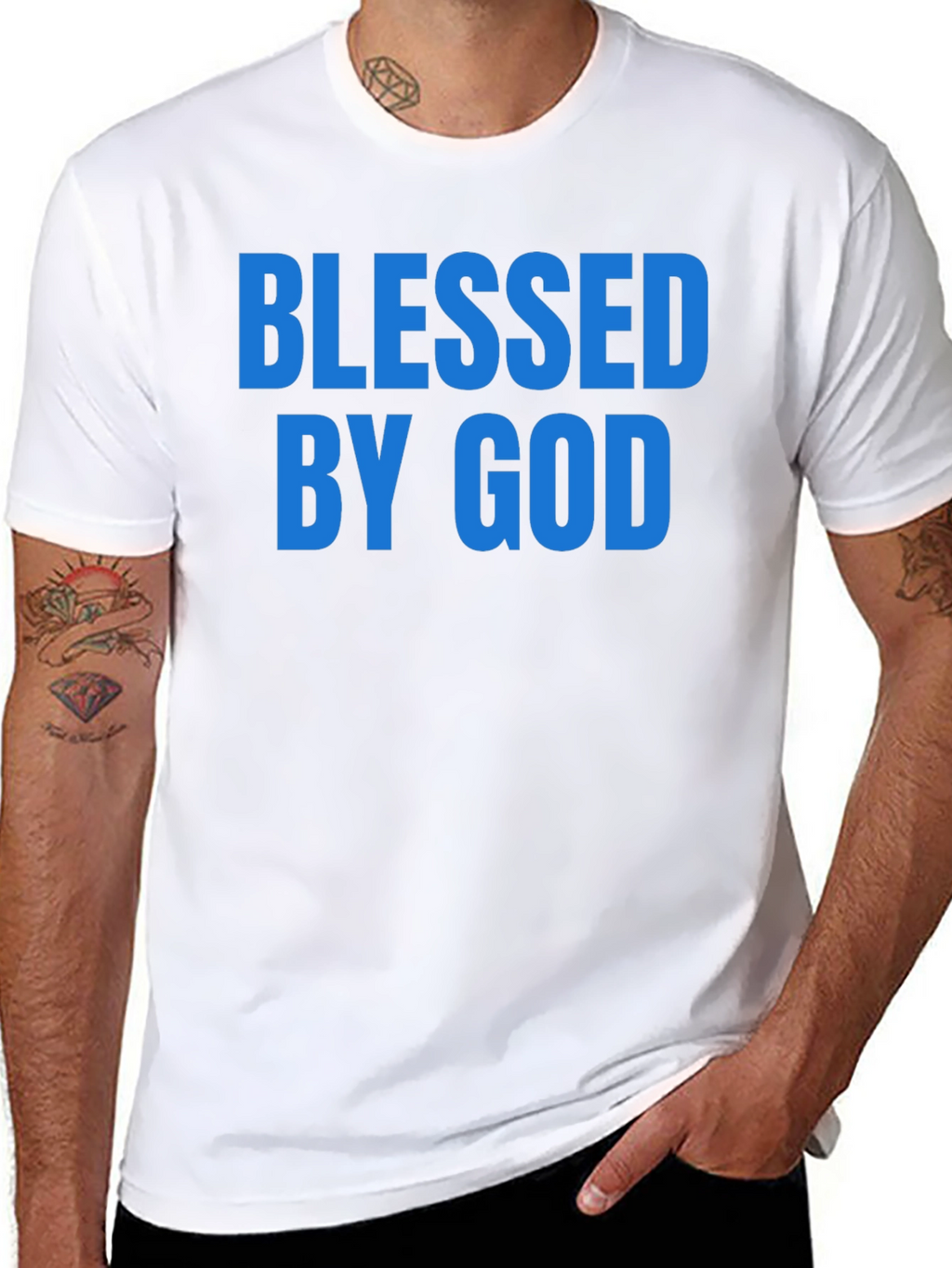 Blessed By God Graphic T-Shirt - Christian Apparel