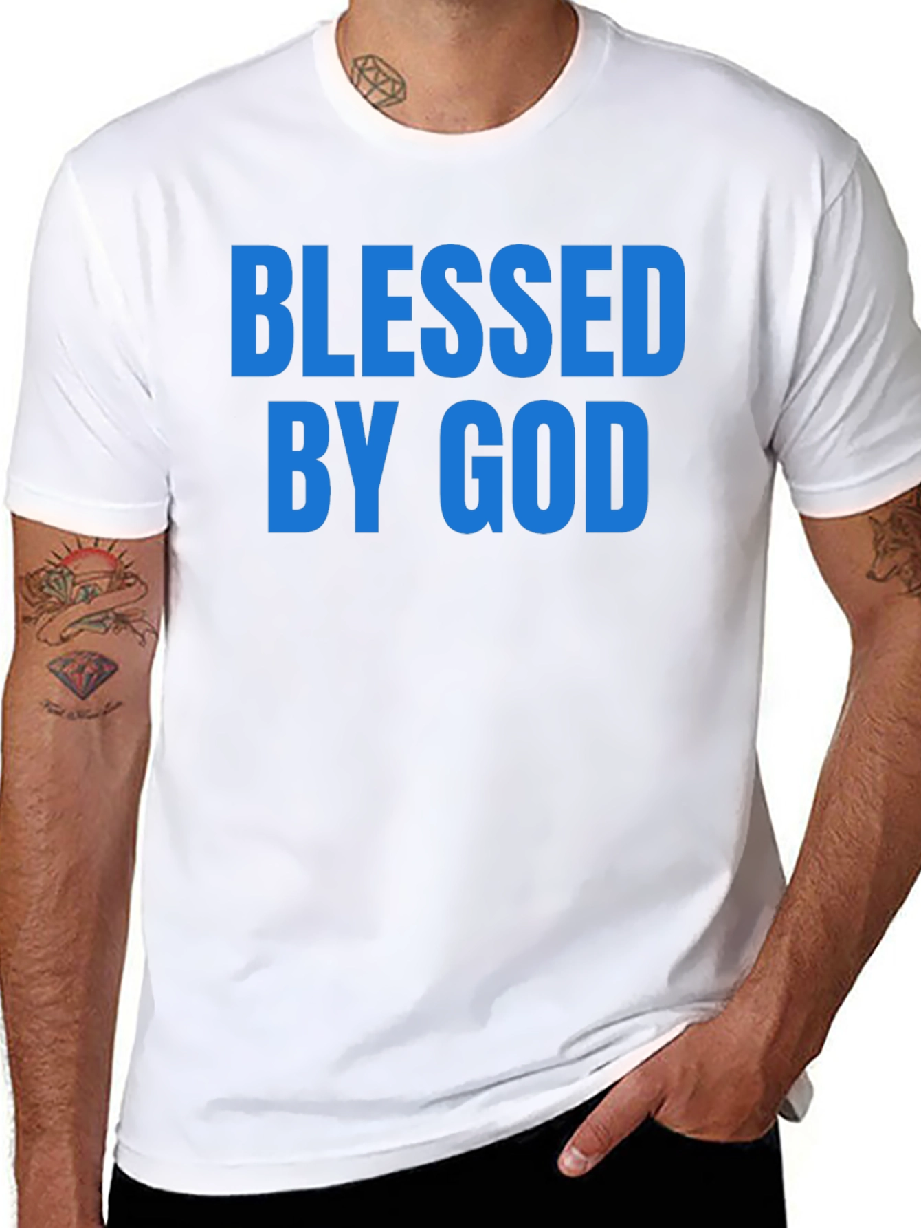 Blessed By God Graphic T-Shirt - Christian Apparel