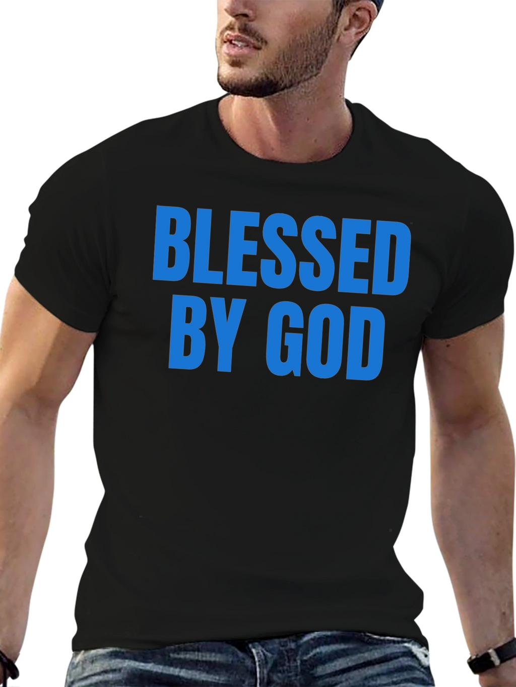 Blessed By God Graphic T-Shirt - Christian Apparel