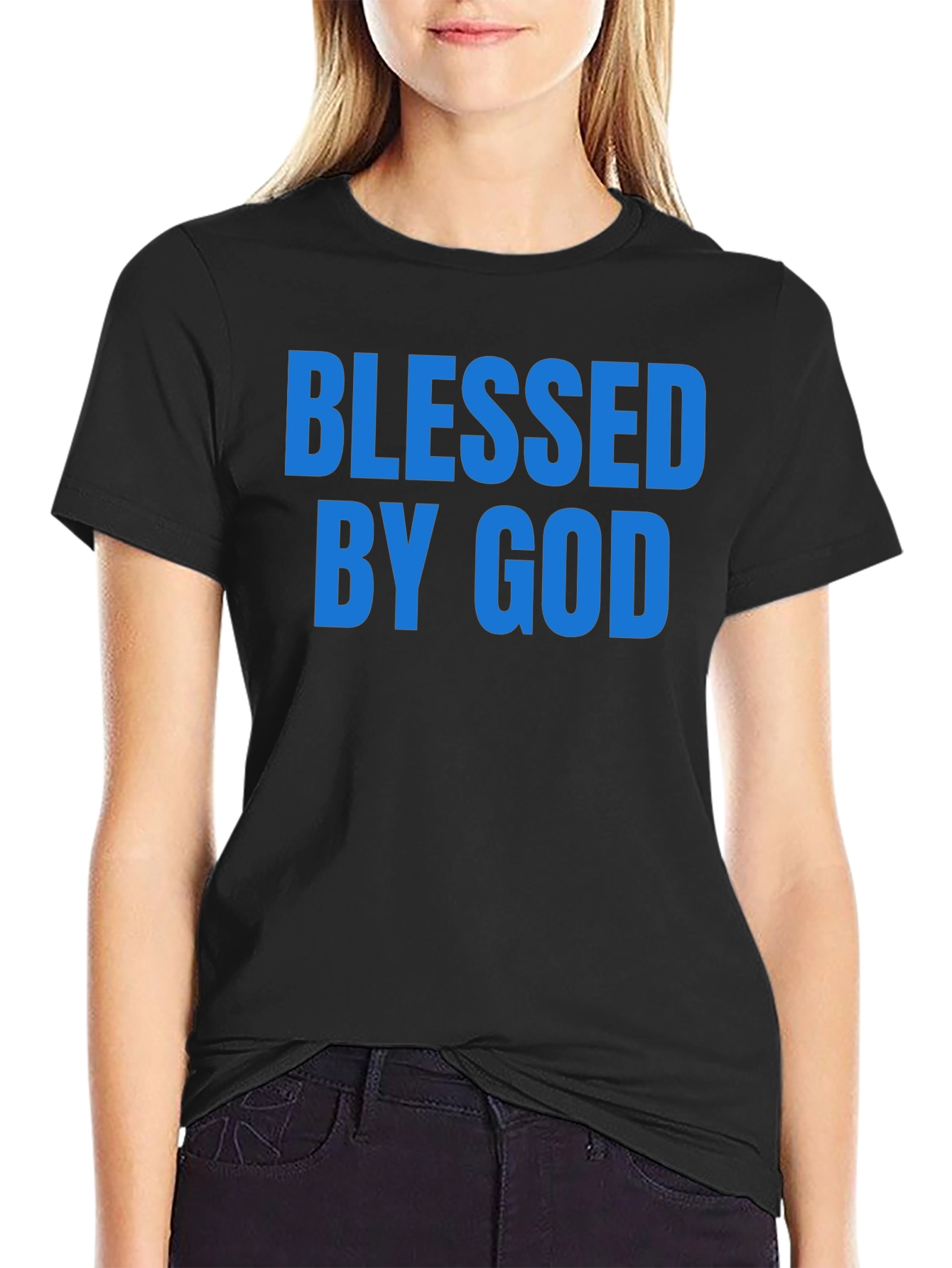 Blessed By God Graphic T-Shirt - Christian Apparel