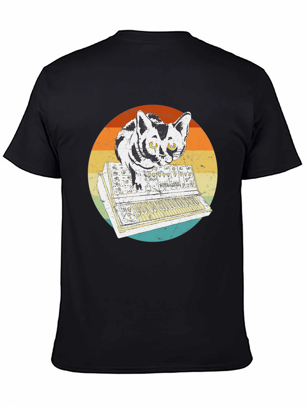 Retro Cat Synth T-Shirt
