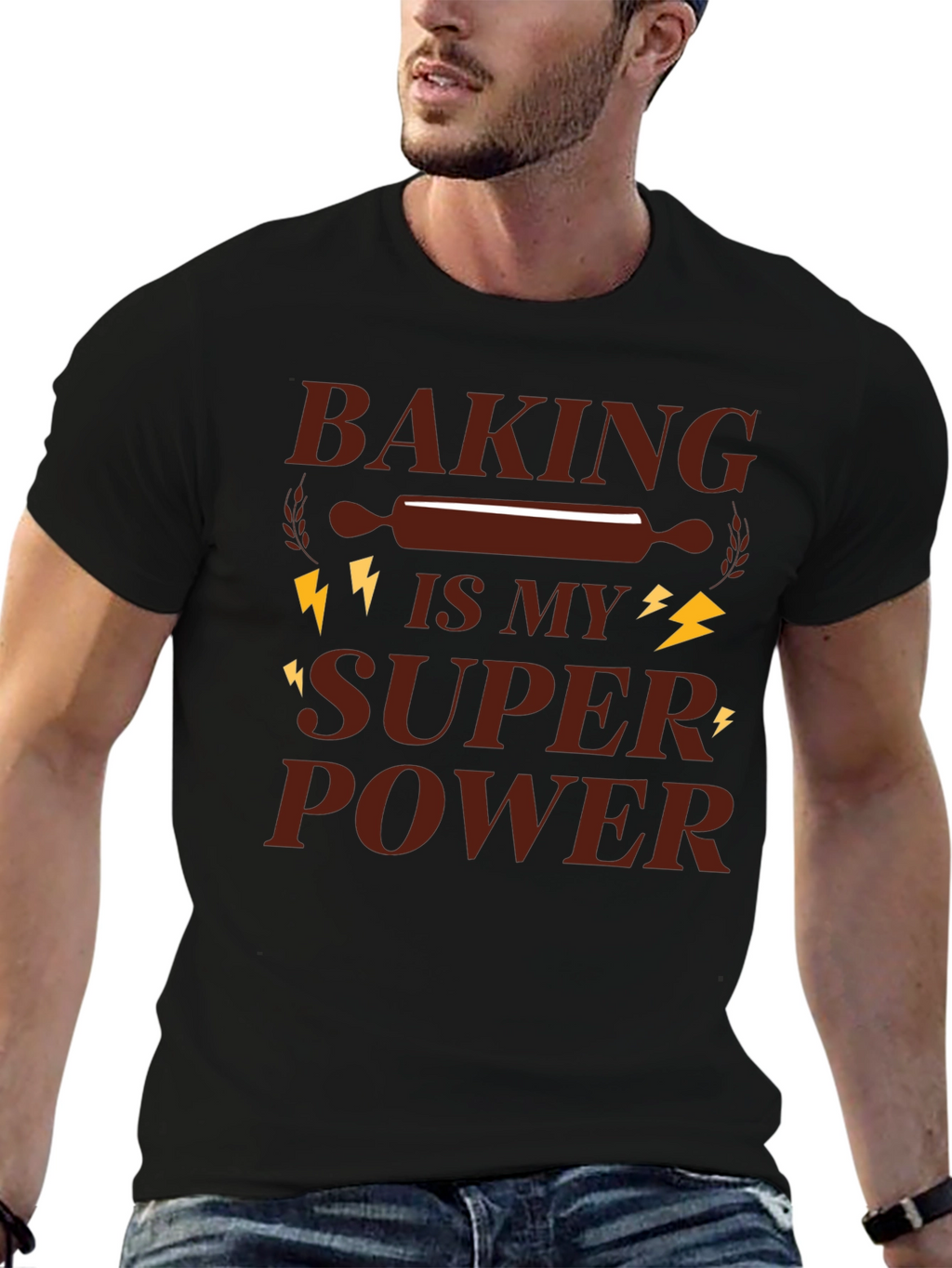 Baking Is My Super Power Graphic T-Shirt