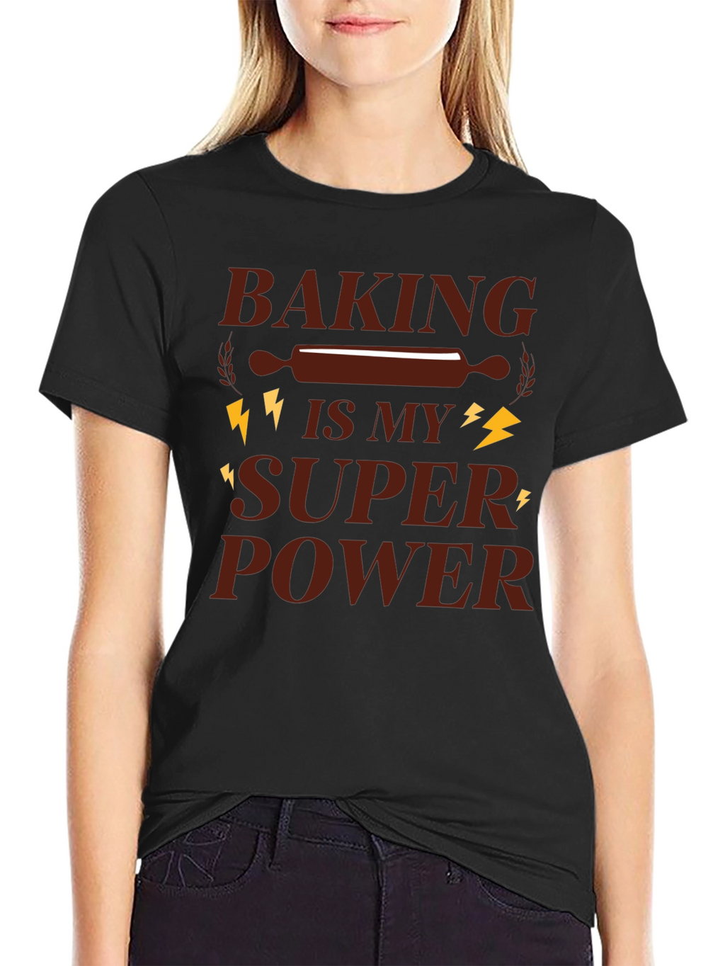Baking Is My Super Power Graphic T-Shirt