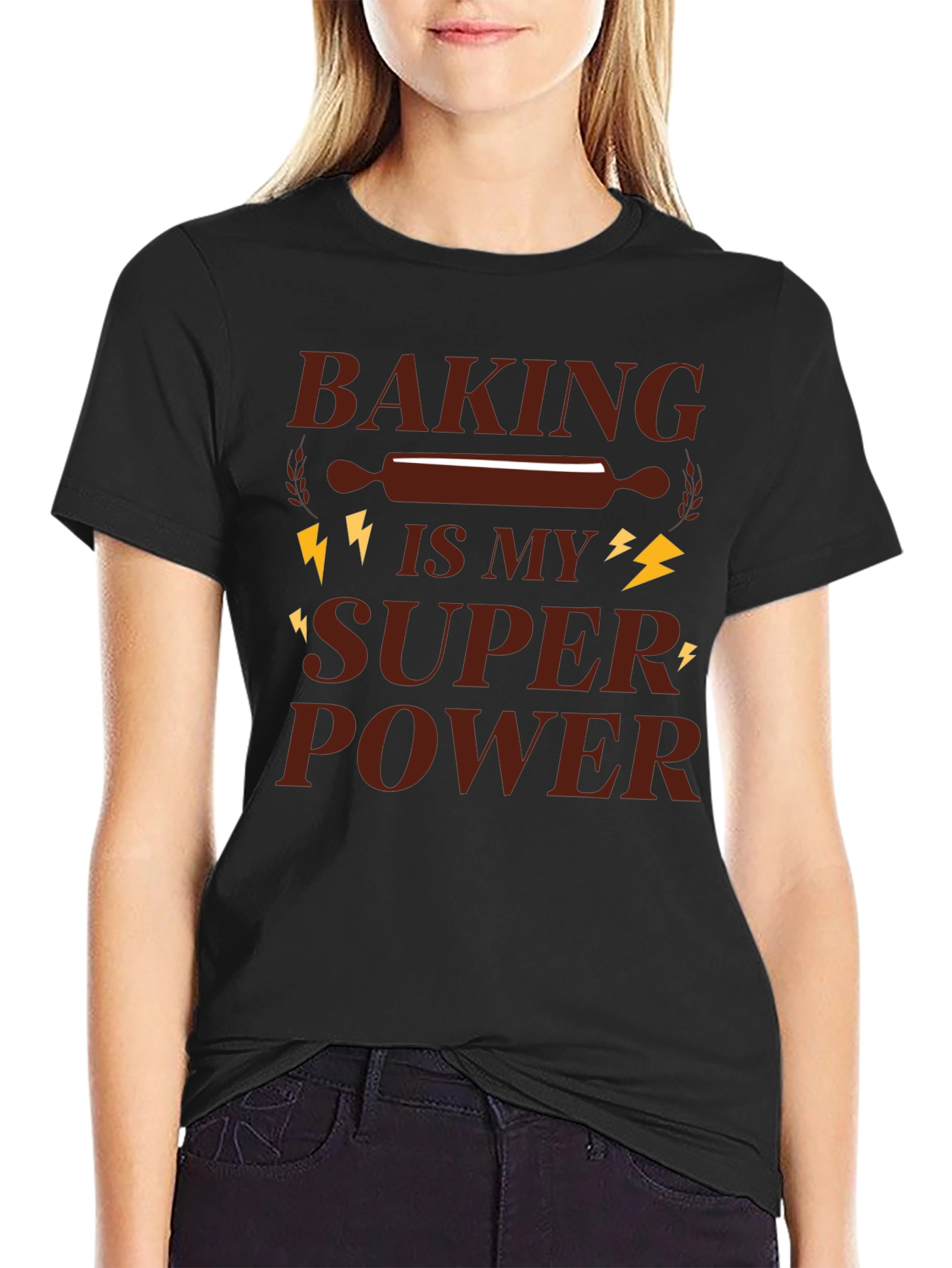 Baking Is My Super Power Graphic T-Shirt
